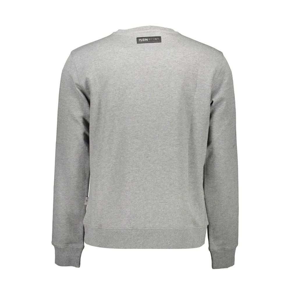 Grigio Cotton Men Men's Sweatshirt - Plein Sport - Modalova
