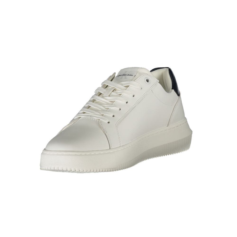 Bianco Leather Men Men's Sneaker - Calvin Klein - Modalova
