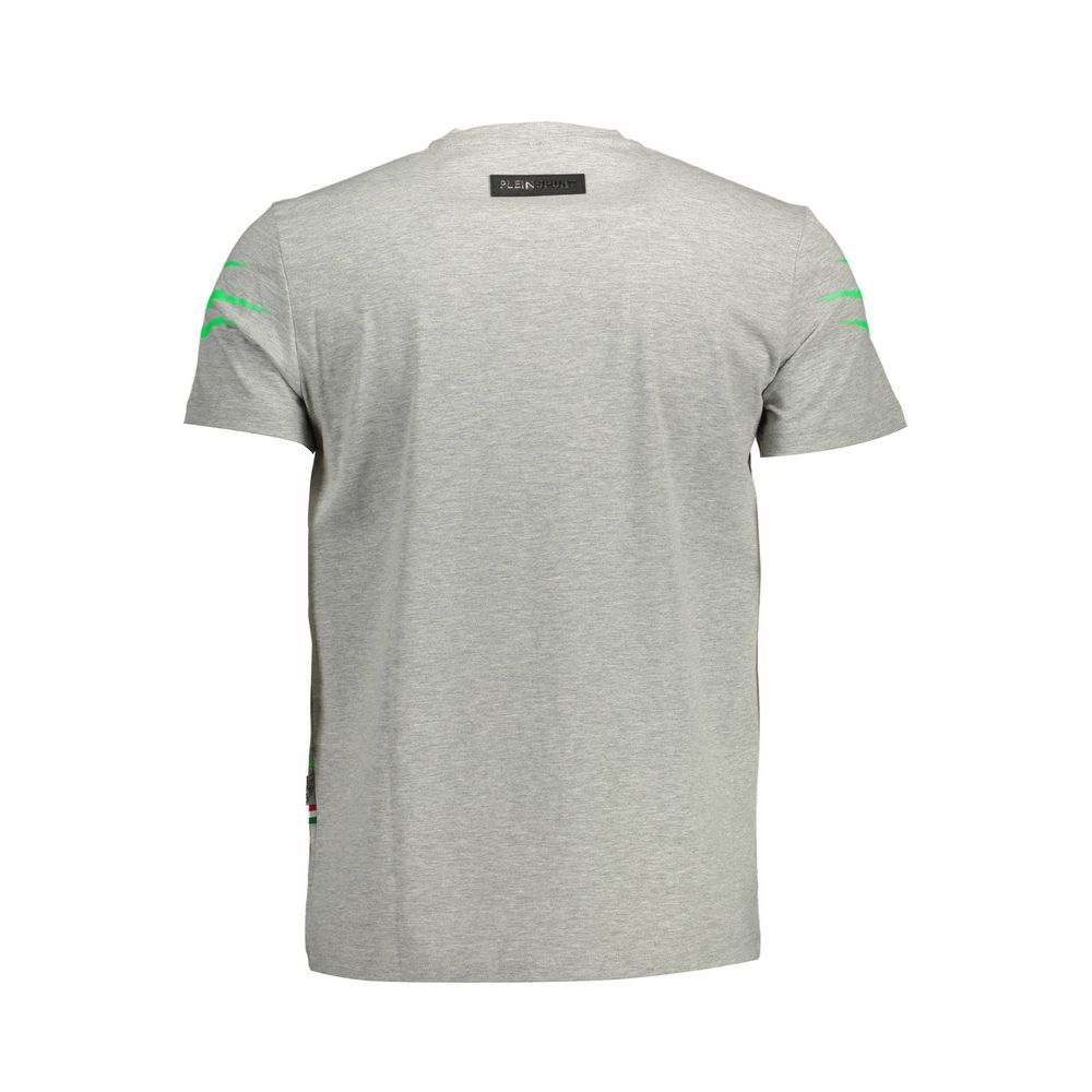 Grigio Cotton Men's Men's T-Shirt - Plein Sport - Modalova