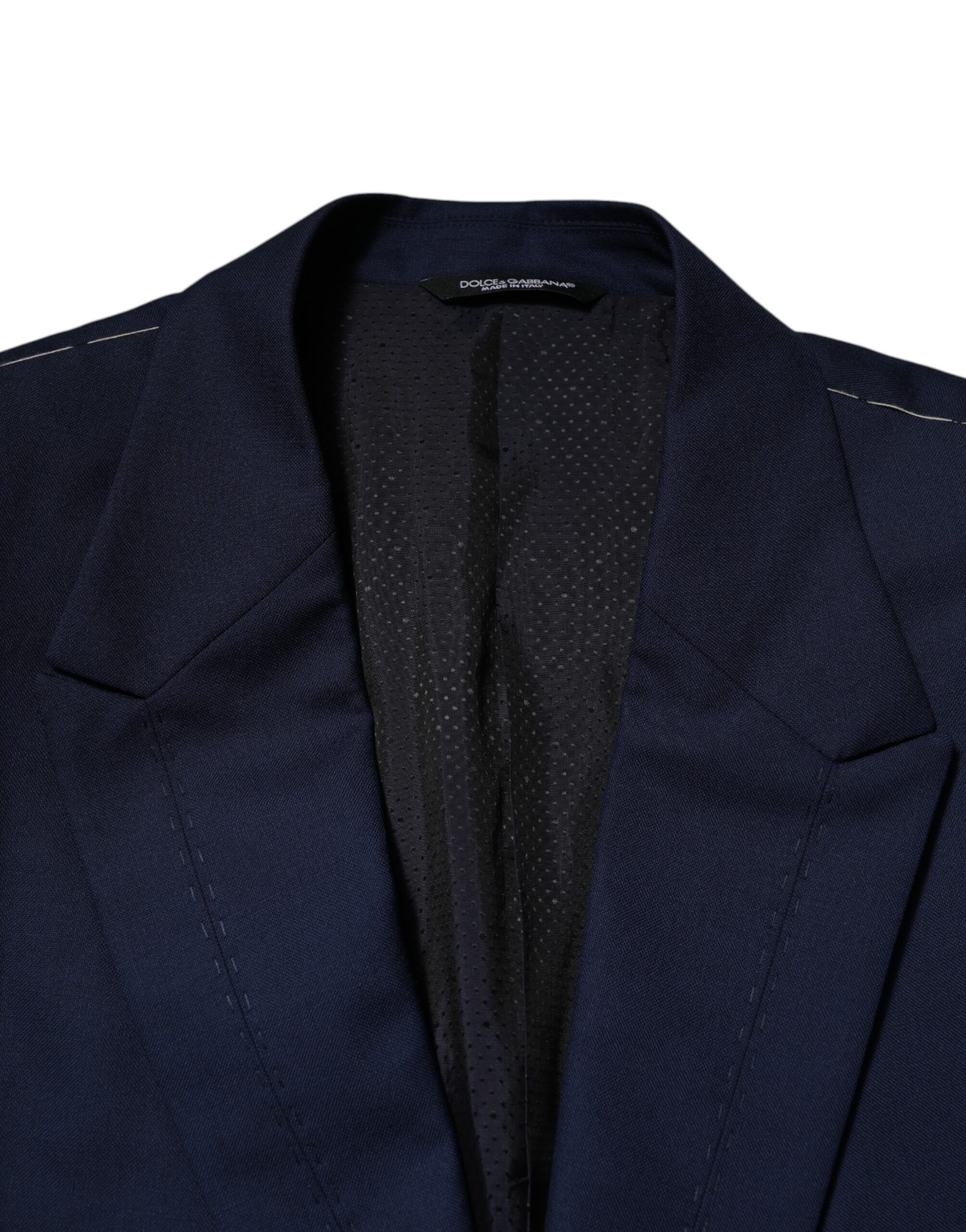 Wool Single Breasted Suit Coat Men's Blazer - Dolce & Gabbana - Modalova