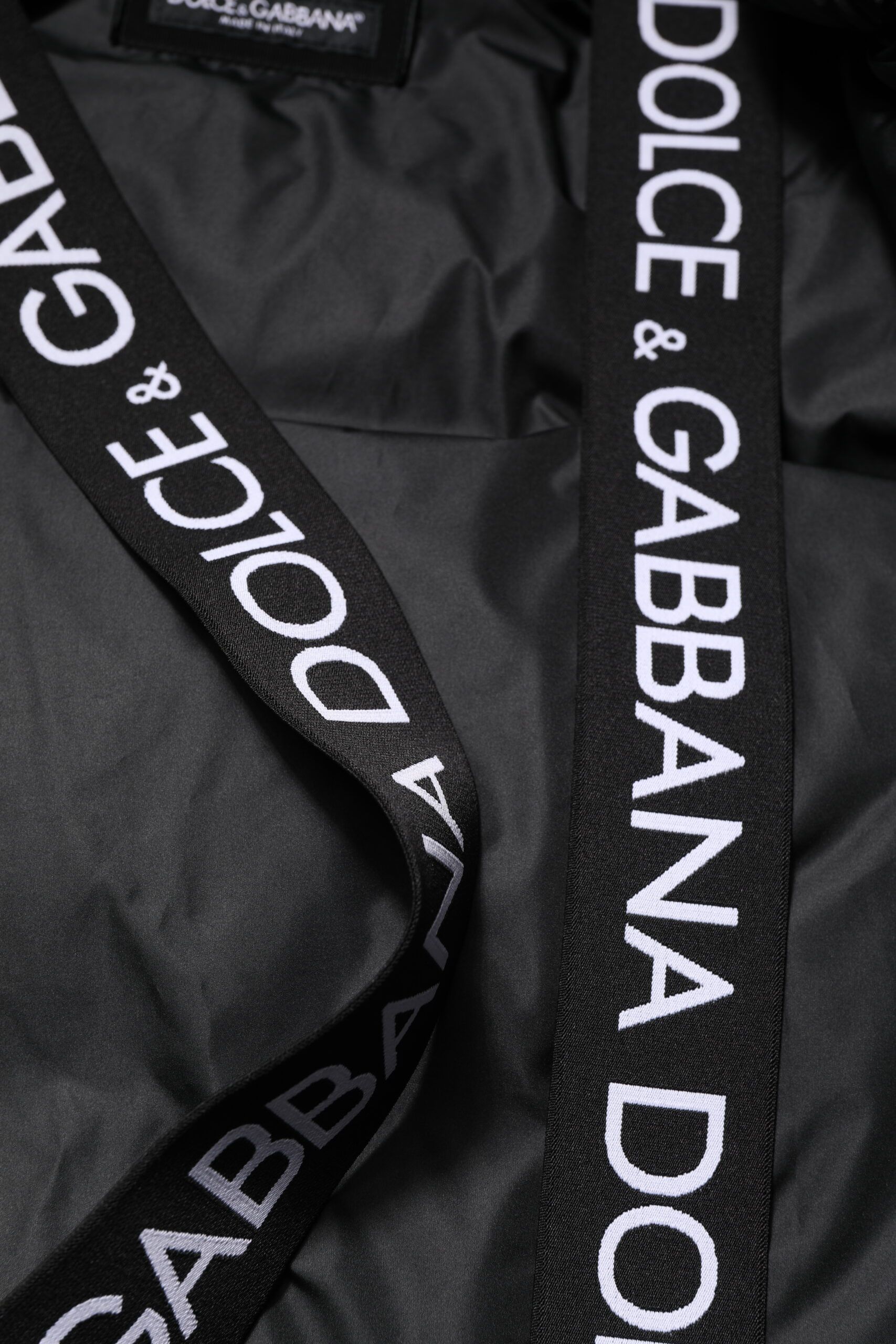 Logo Full Zip Hooded Quilted Men's Jacket - Dolce & Gabbana - Modalova