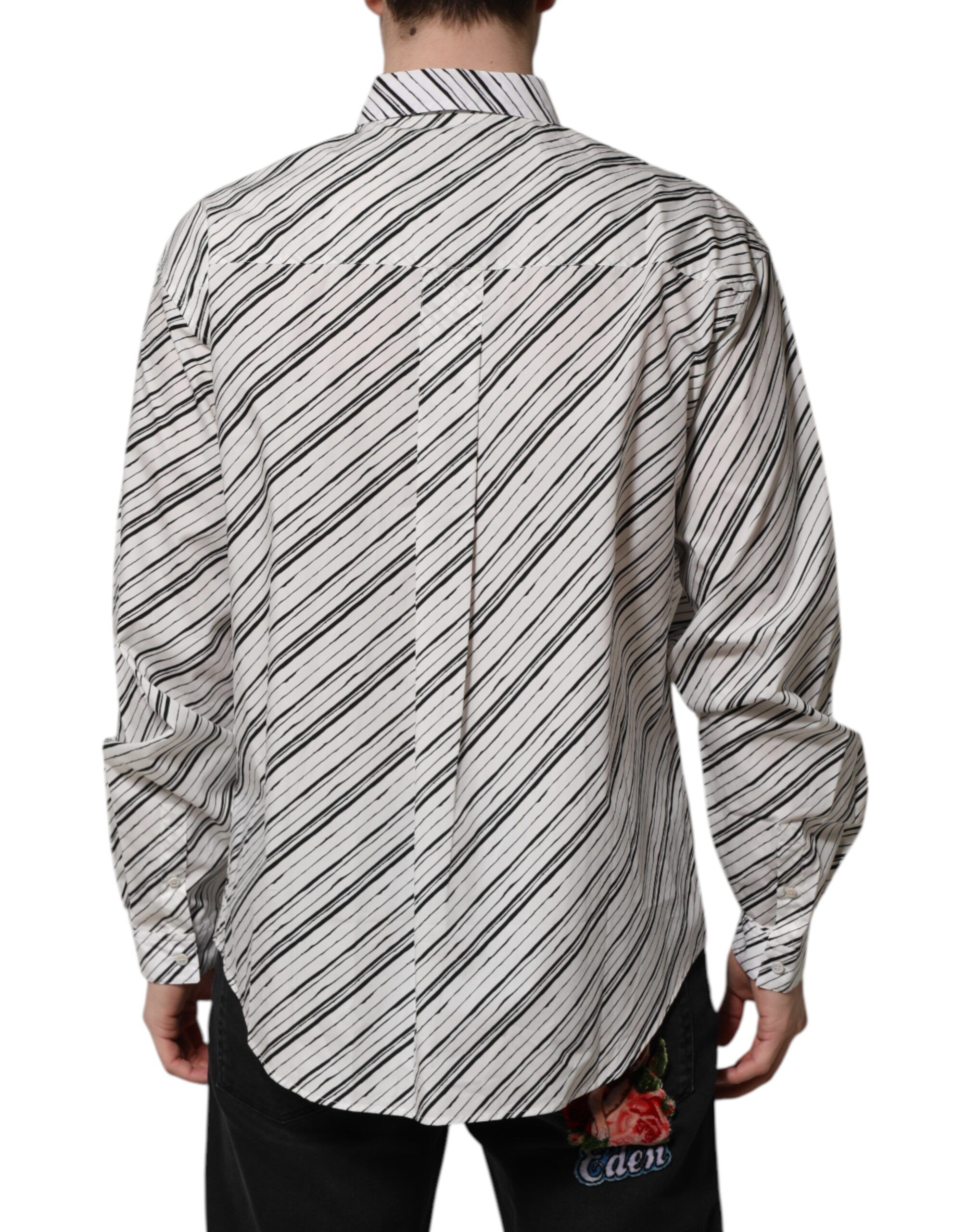 Striped Long Sleeves Men Formal Men's Shirt - Dolce & Gabbana - Modalova