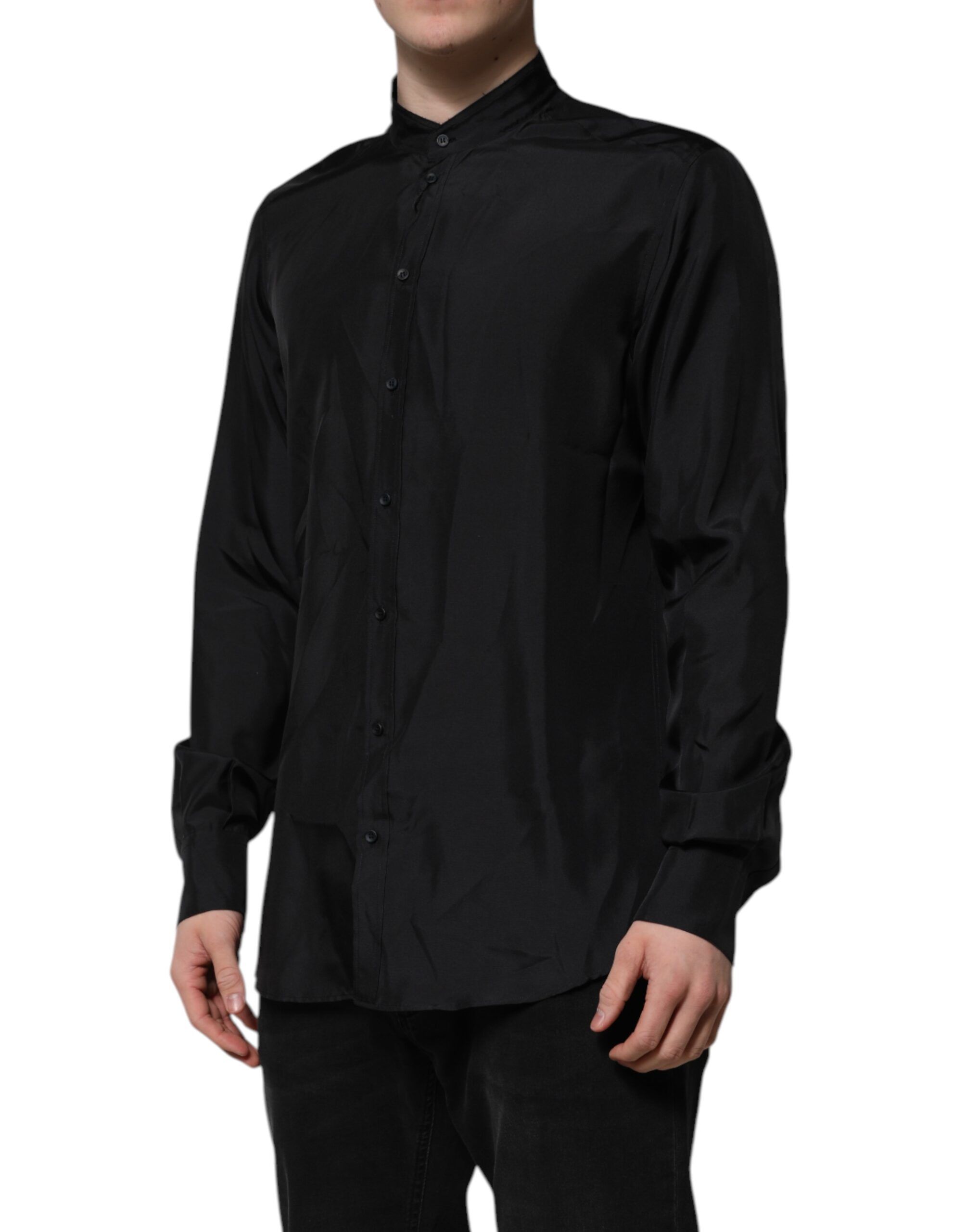 Dark Silk MARTINI Men Formal Dress Men's Shirt - Dolce & Gabbana - Modalova
