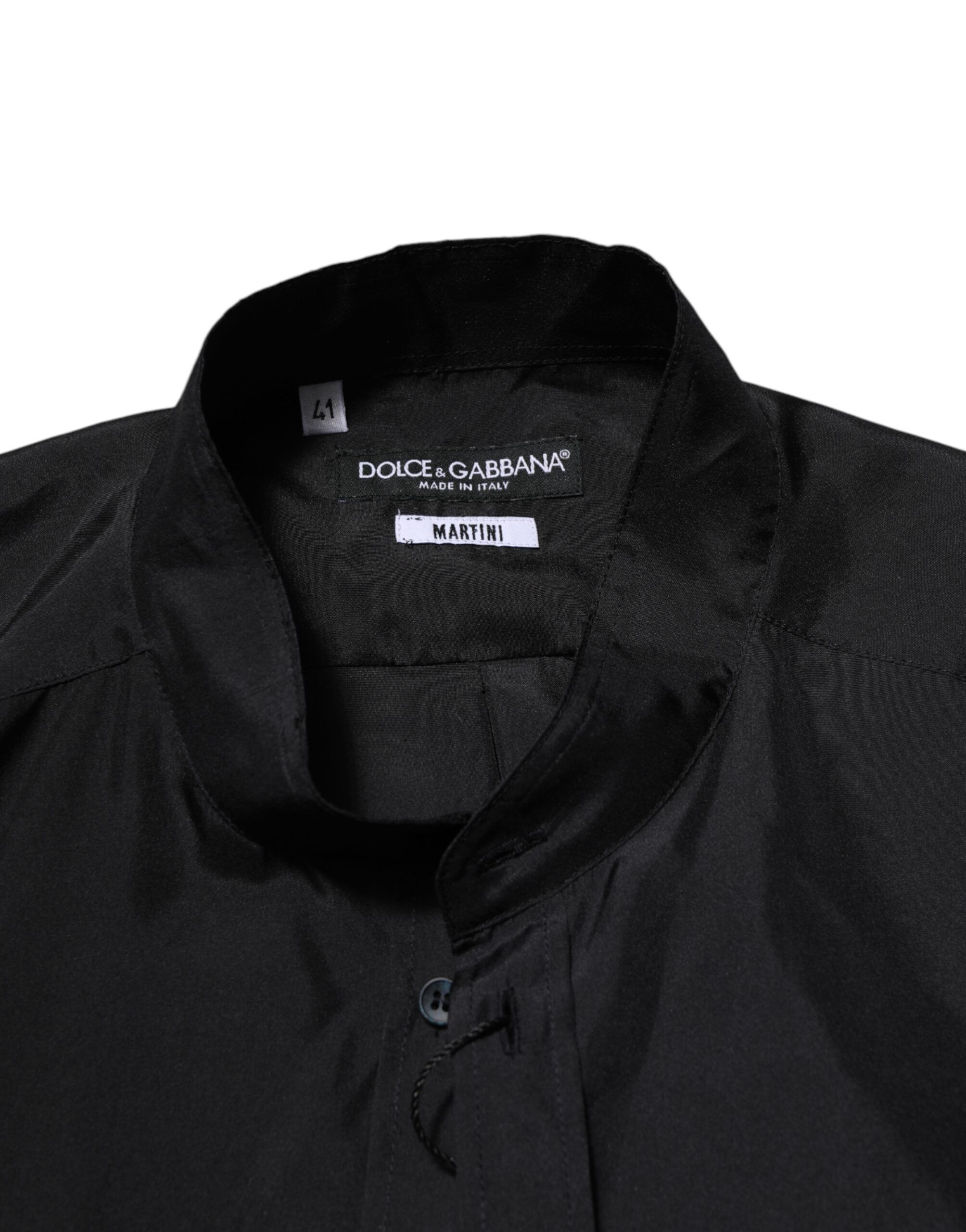 Dark Silk MARTINI Men Formal Dress Men's Shirt - Dolce & Gabbana - Modalova