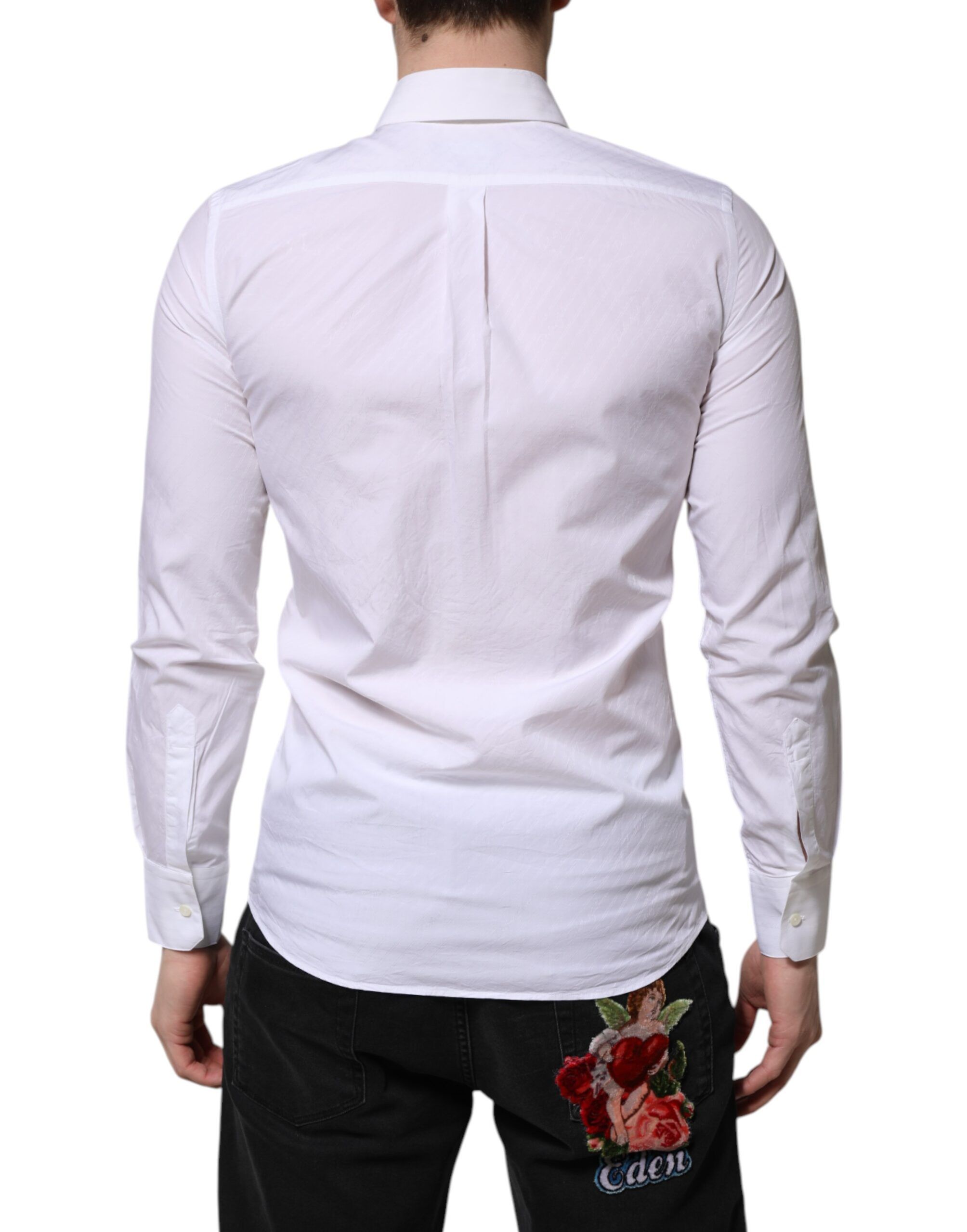 Cotton MARTINI Long Sleeve Dress Men's Shirt (Pre-Owned) - Dolce & Gabbana - Modalova