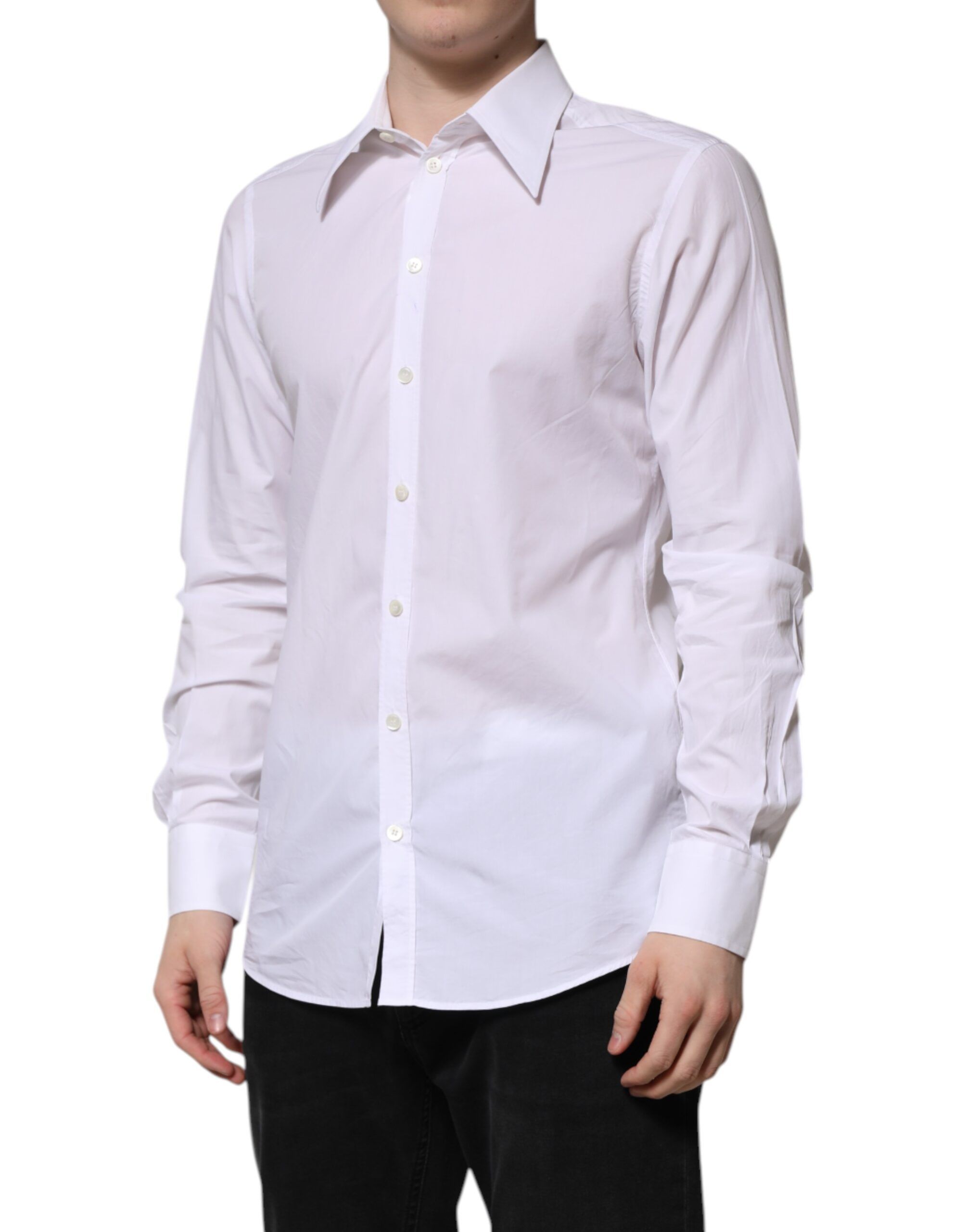 Cotton Long Sleeves Dress Men's Shirt (Pre-Owned) - Dolce & Gabbana - Modalova