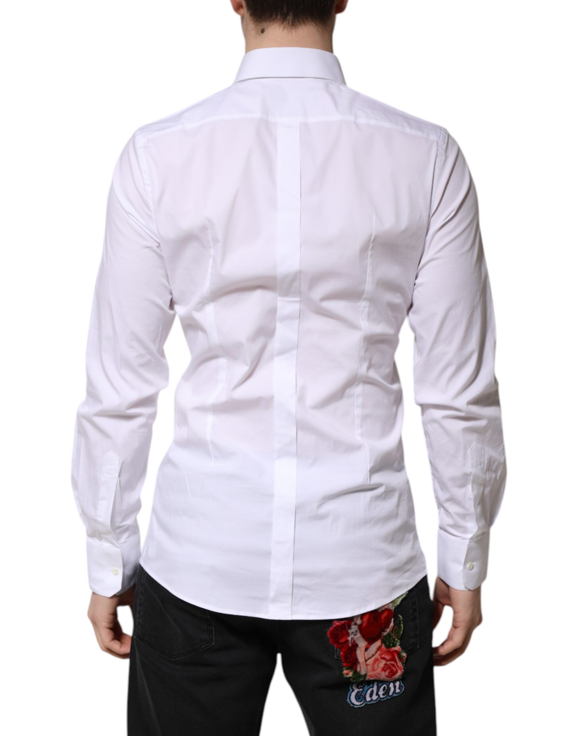 Cotton GOLD Long Sleeve Men Dress Men's Shirt (Pre-Owned) - Dolce & Gabbana - Modalova