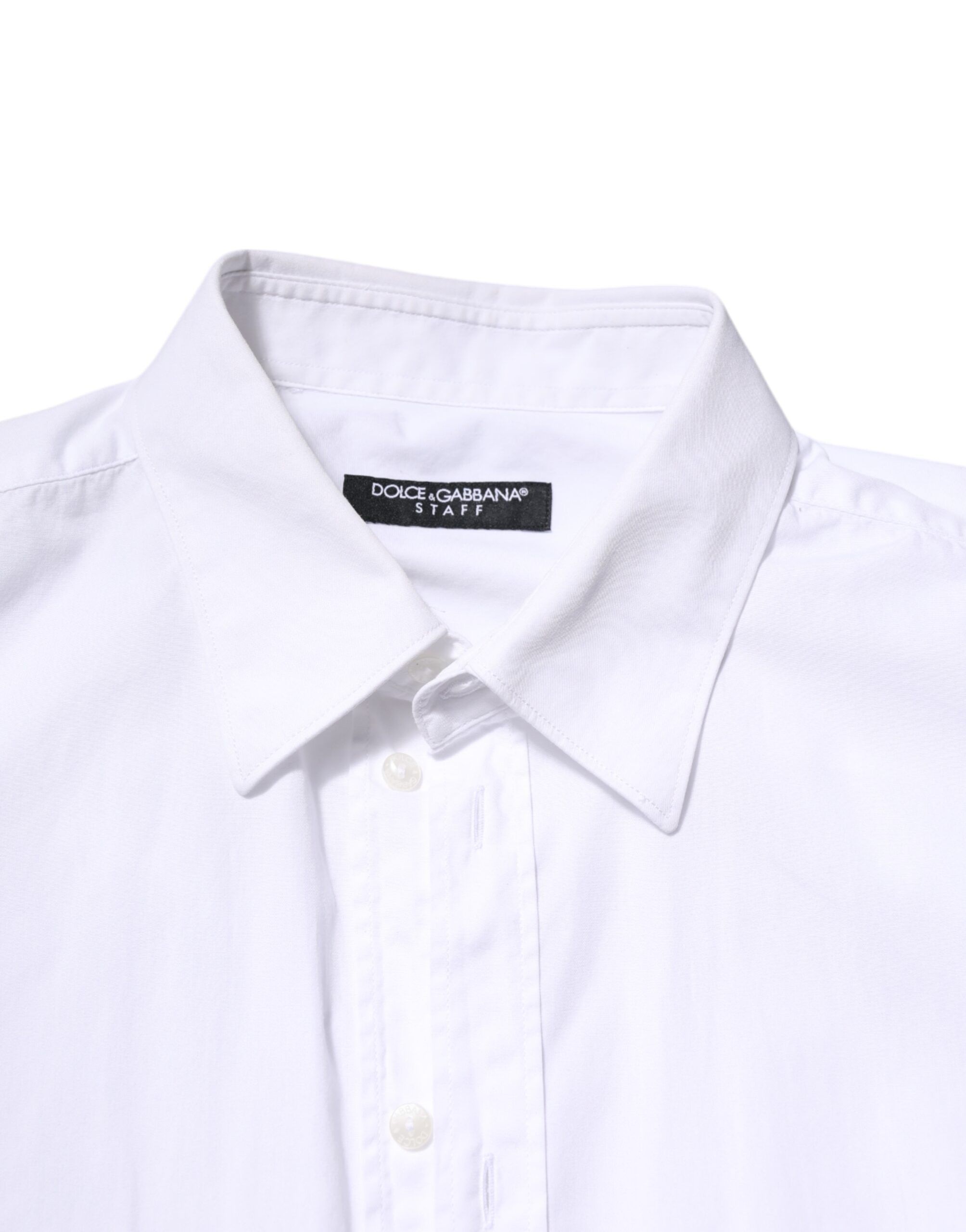 Cotton STAFF Long Sleeves Formal Men's Shirt (Pre-Owned) - Dolce & Gabbana - Modalova