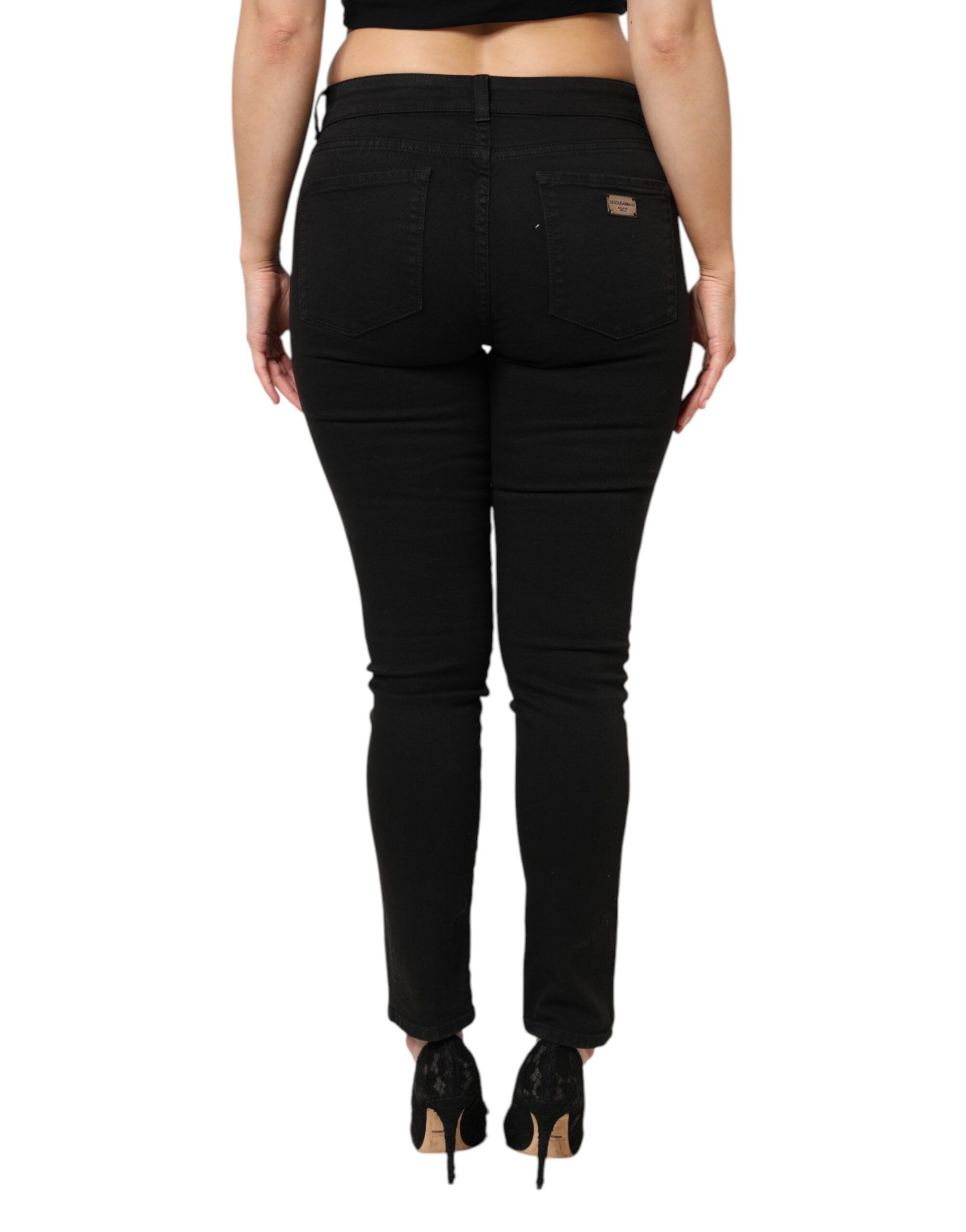 Cotton Mid Waist Denim Women's Jeans - Dolce & Gabbana - Modalova