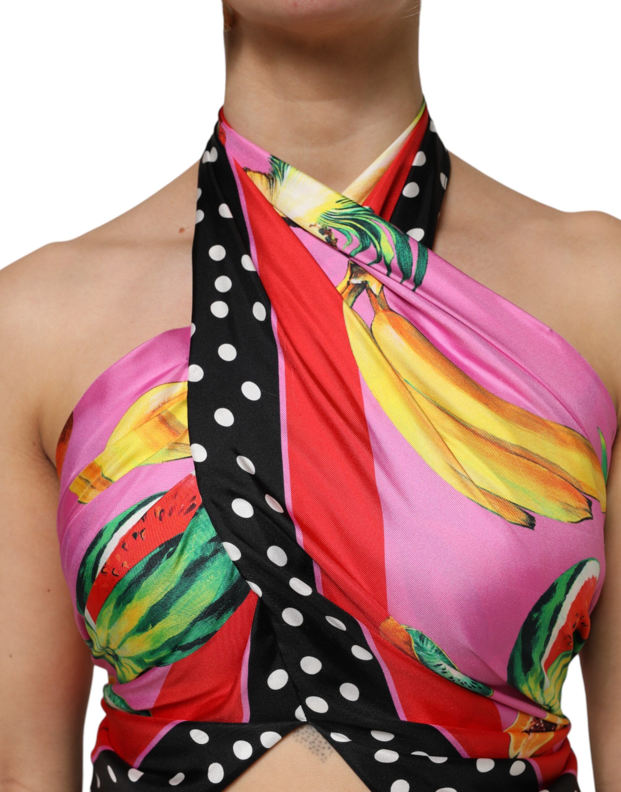 Halter Party Evening Cropped Women's Top - Dolce & Gabbana - Modalova