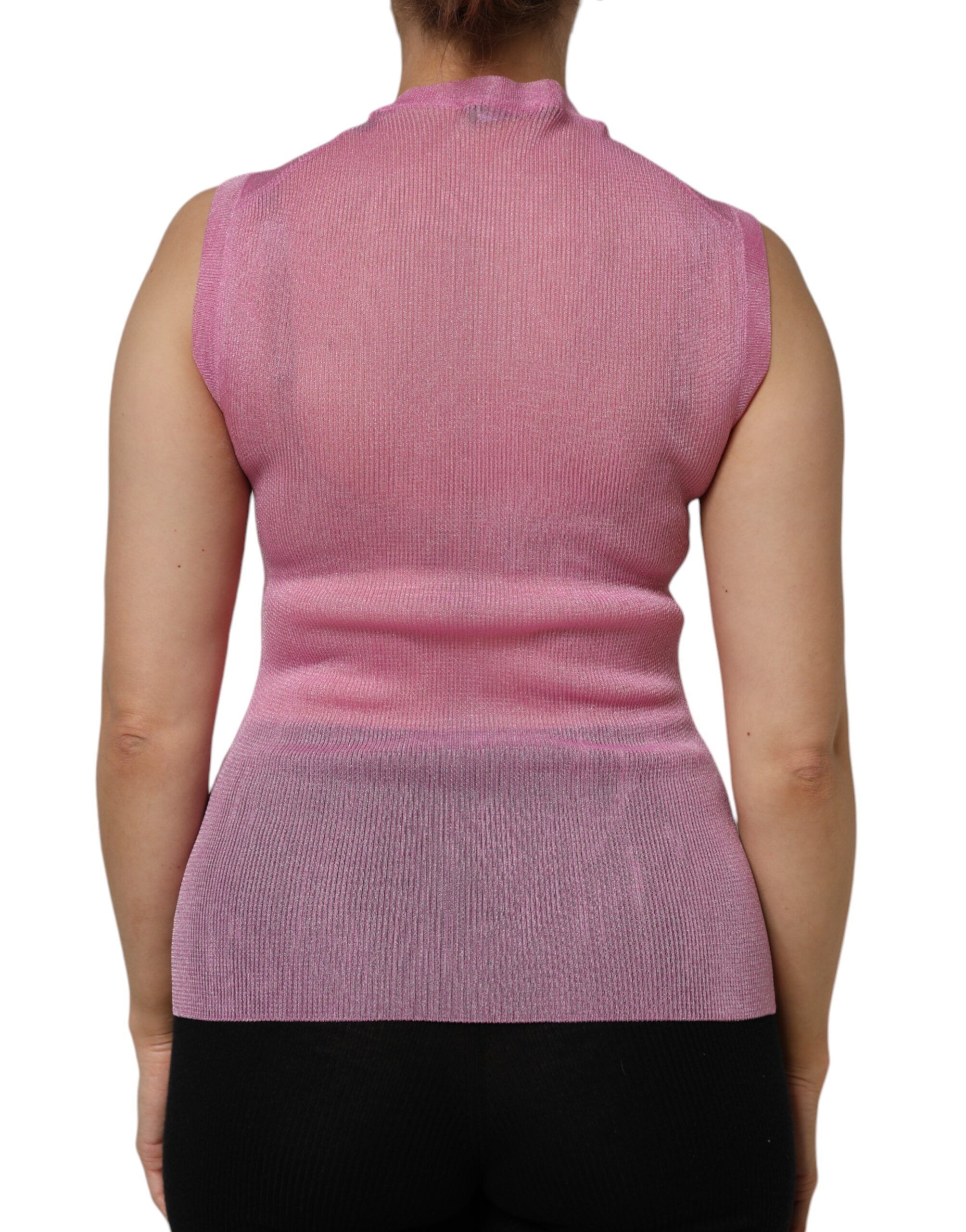 Polyester Sleeveless Round Neck Tank Women's Top (Pre-Owned) - Dolce & Gabbana - Modalova