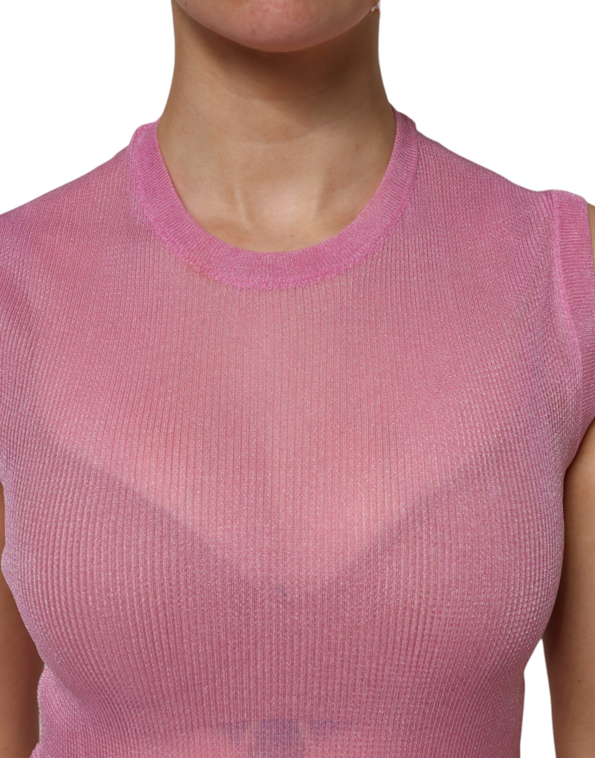 Polyester Sleeveless Round Neck Tank Women's Top (Pre-Owned) - Dolce & Gabbana - Modalova