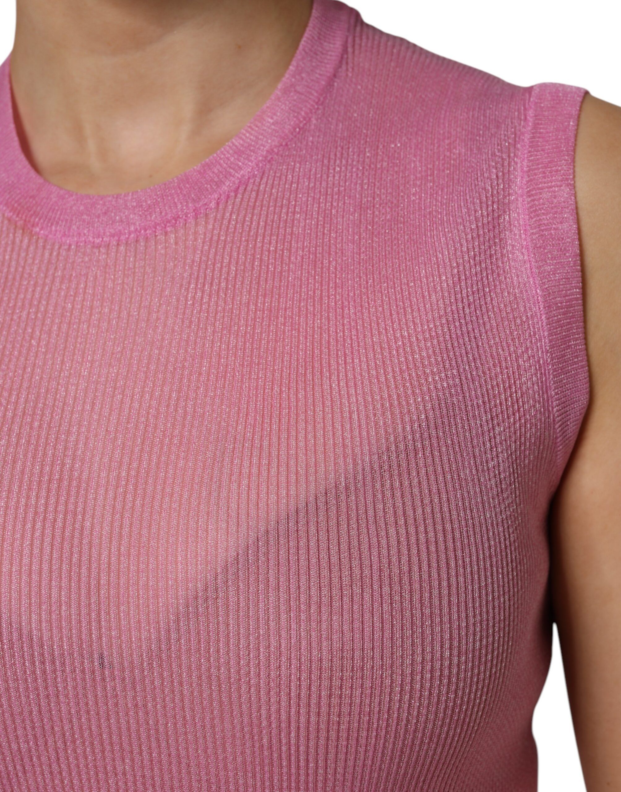Polyester Sleeveless Round Neck Tank Women's Top (Pre-Owned) - Dolce & Gabbana - Modalova