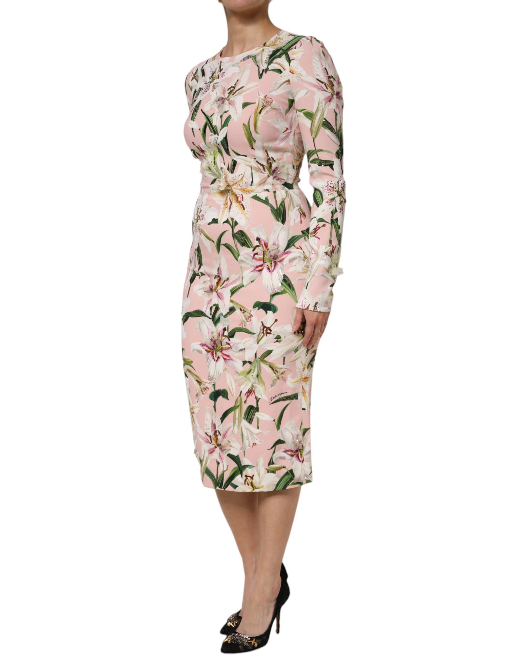 Lily Viscose Sheath Stretch Midi Women's Dress (Pre-Owned) - Dolce & Gabbana - Modalova