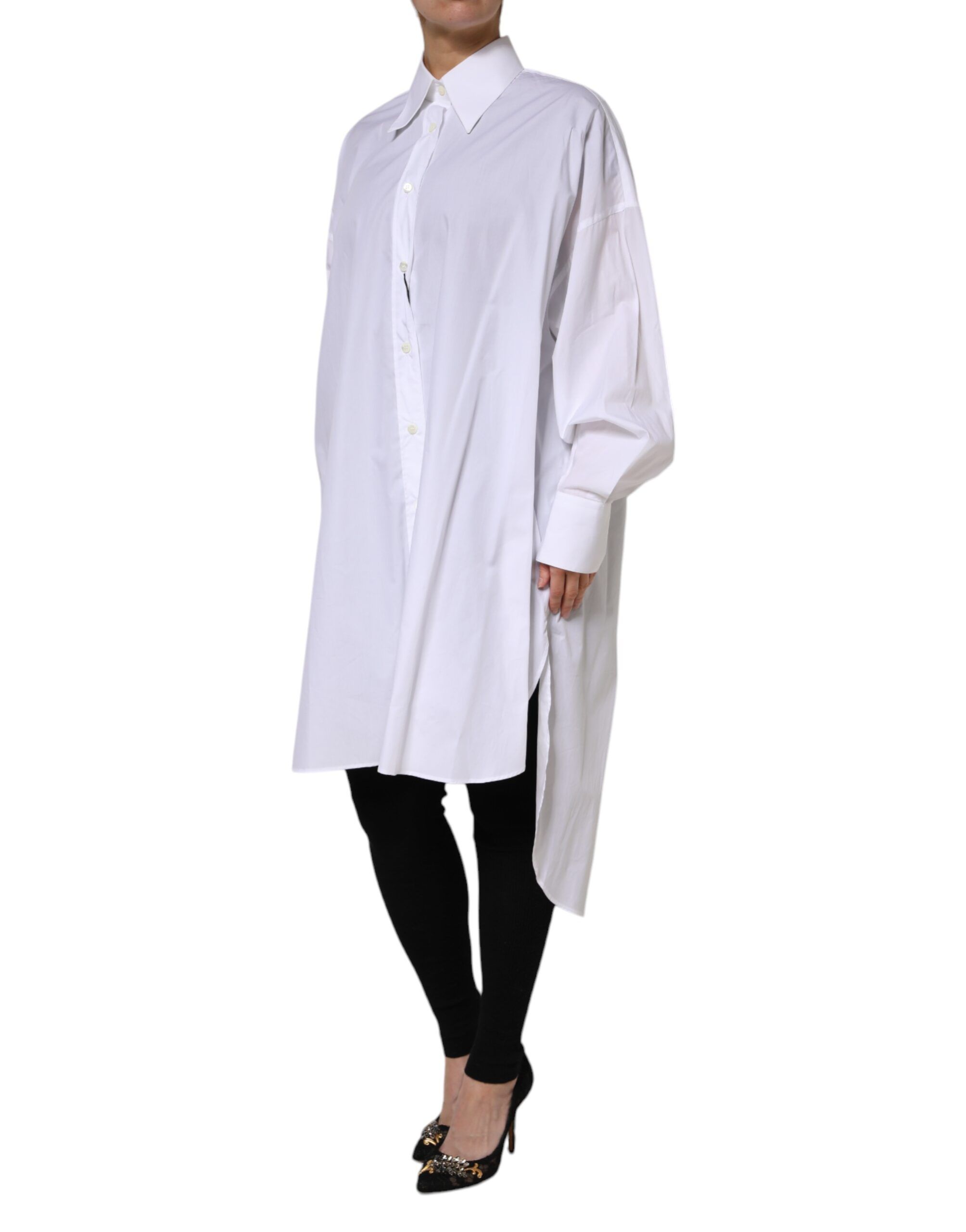 Cotton Collared Shirt Long Sleeve Women's Top (Pre-Owned) - Dolce & Gabbana - Modalova
