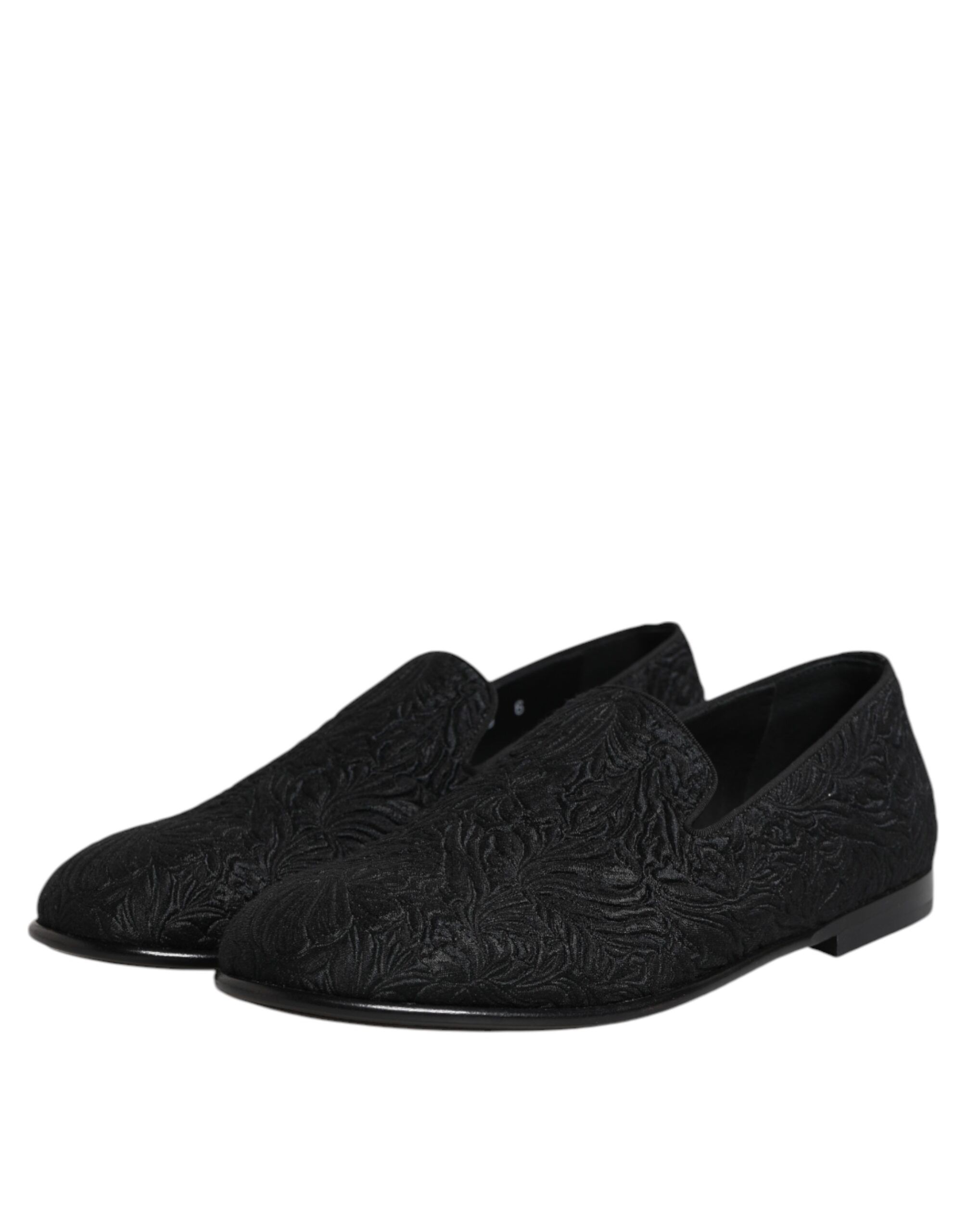 Jacquard Slip On Loafers Formal Men's Shoes - Dolce & Gabbana - Modalova
