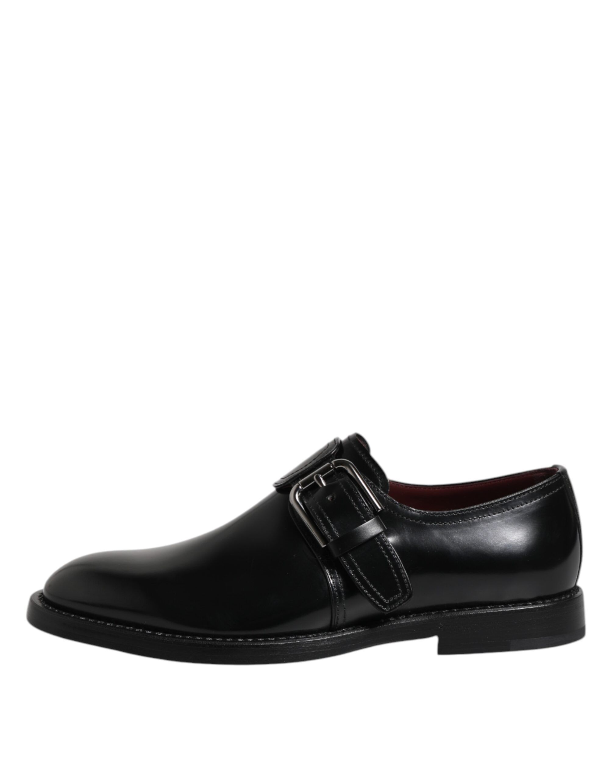 Leather Monk Strap Derby Formal Men's Shoes - Dolce & Gabbana - Modalova