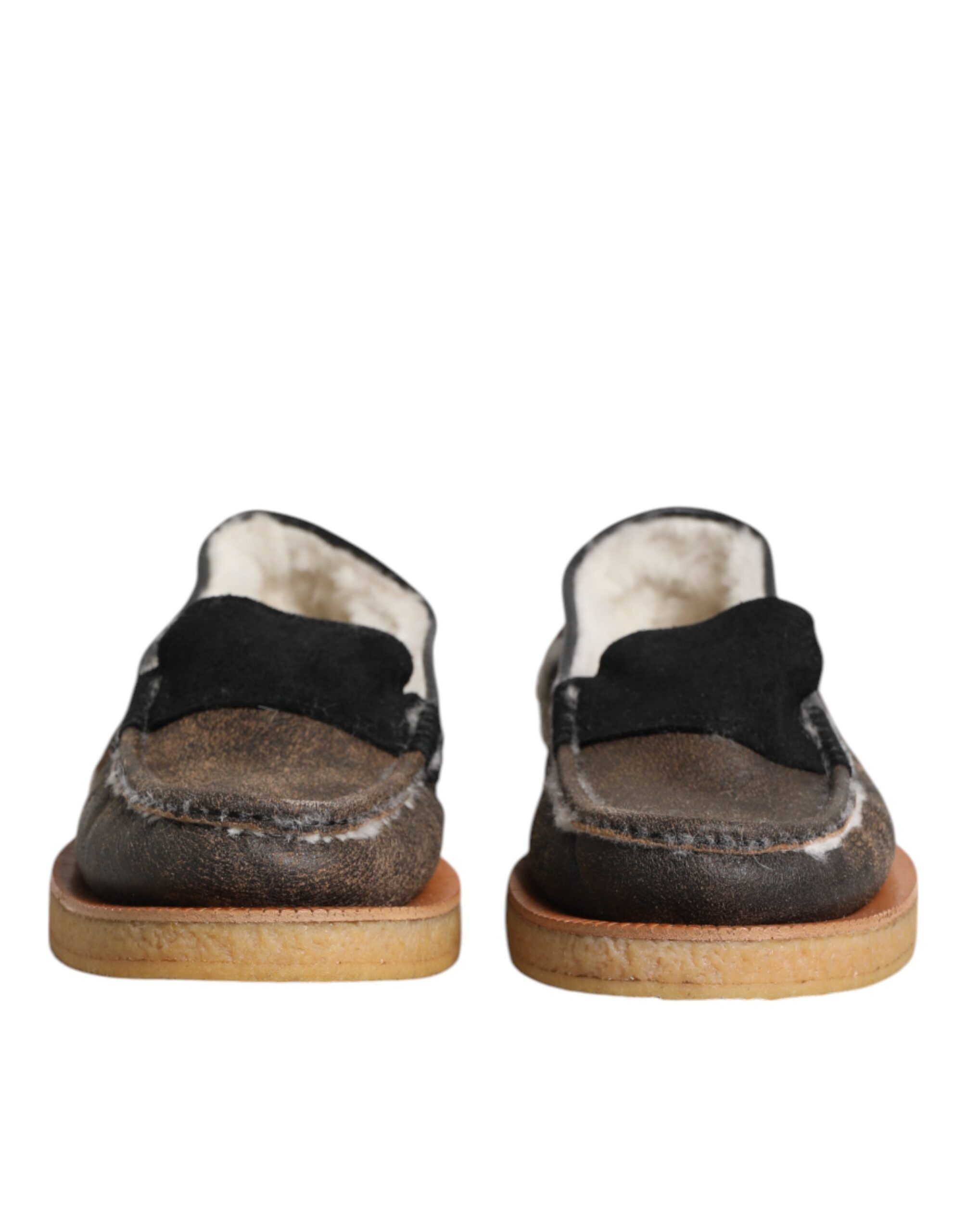 White Calfskin Leather Loafers Men's Shoes - Dolce & Gabbana - Modalova