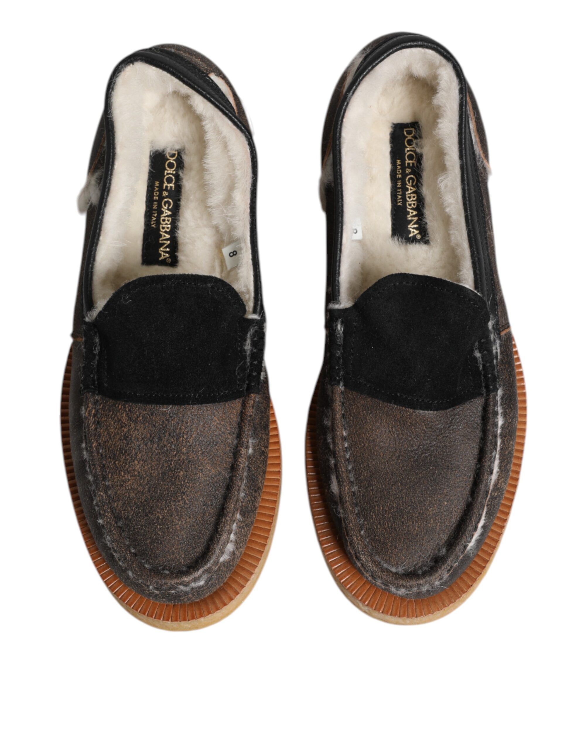 White Calfskin Leather Loafers Men's Shoes - Dolce & Gabbana - Modalova
