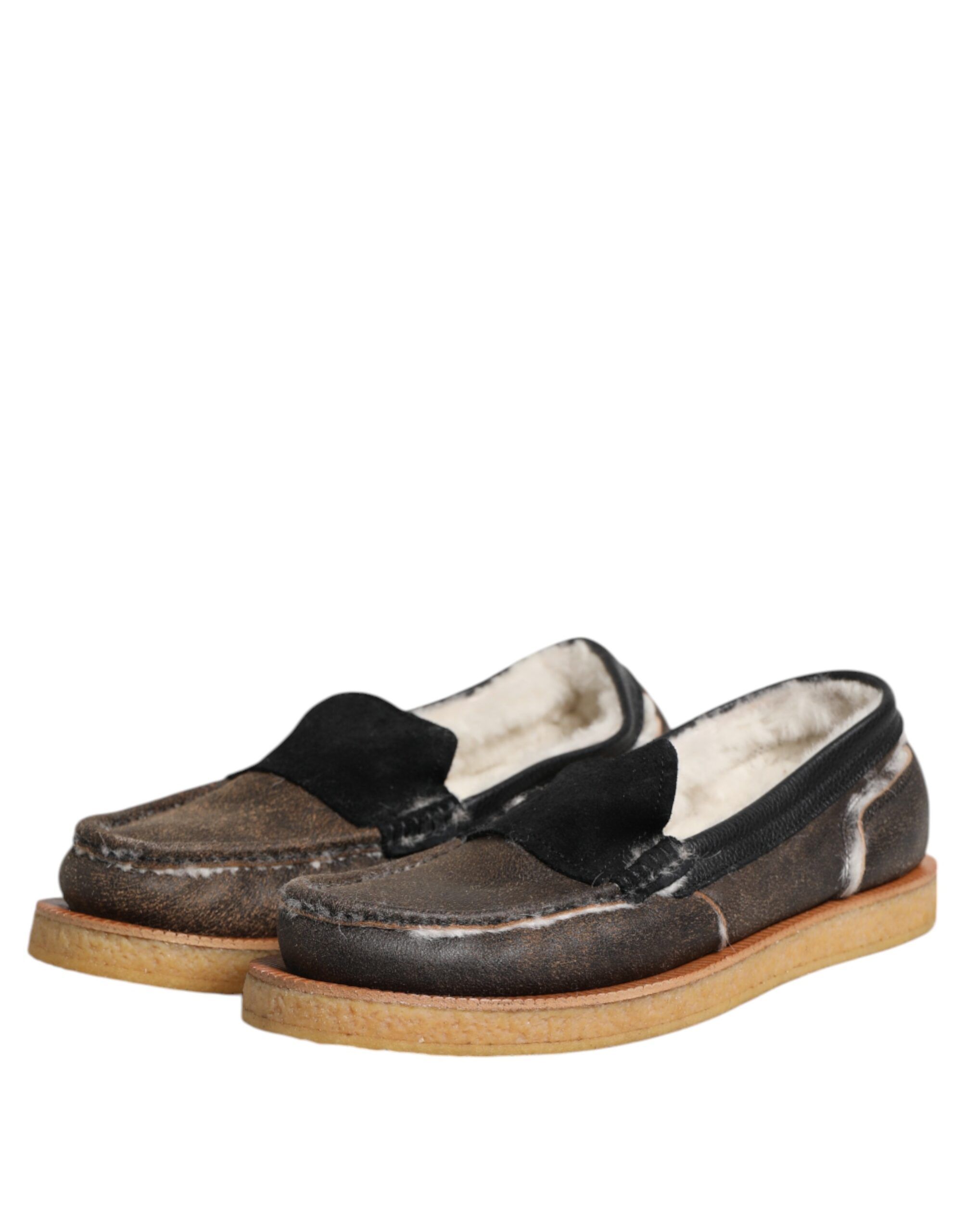 White Calfskin Leather Loafers Men's Shoes - Dolce & Gabbana - Modalova