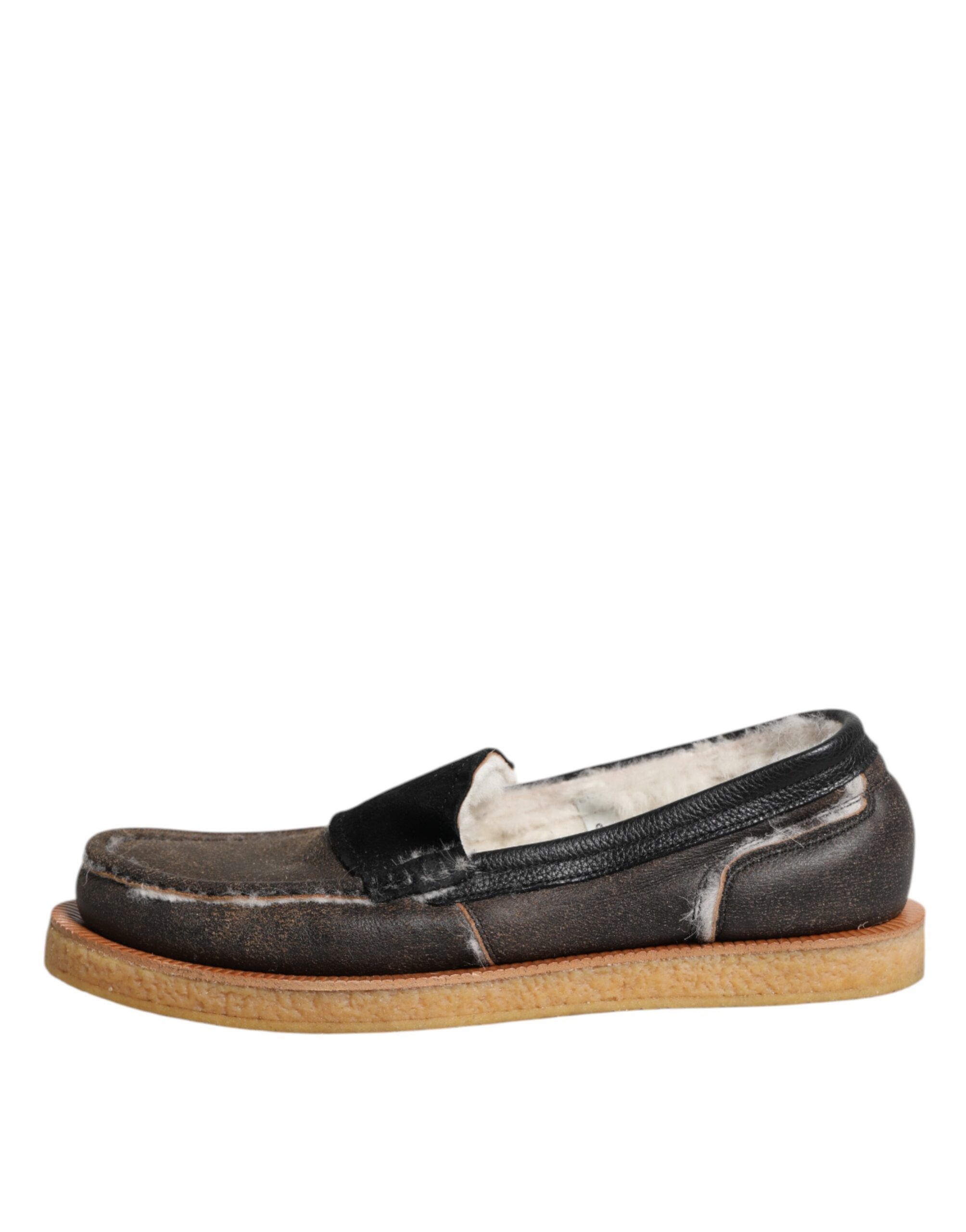 White Calfskin Leather Loafers Men's Shoes - Dolce & Gabbana - Modalova