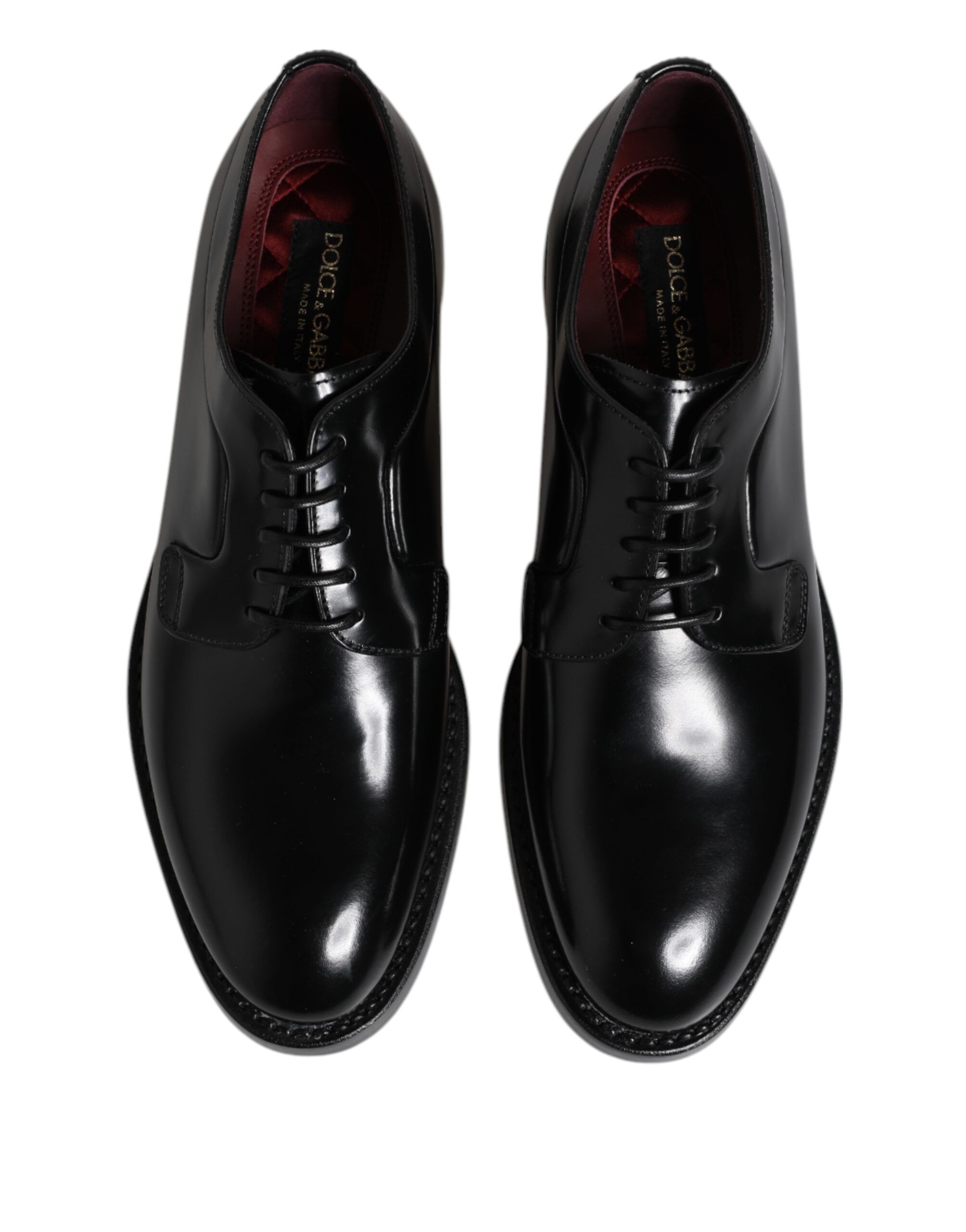 Leather Lace Up Derby Dress Formal Men's Shoes - Dolce & Gabbana - Modalova