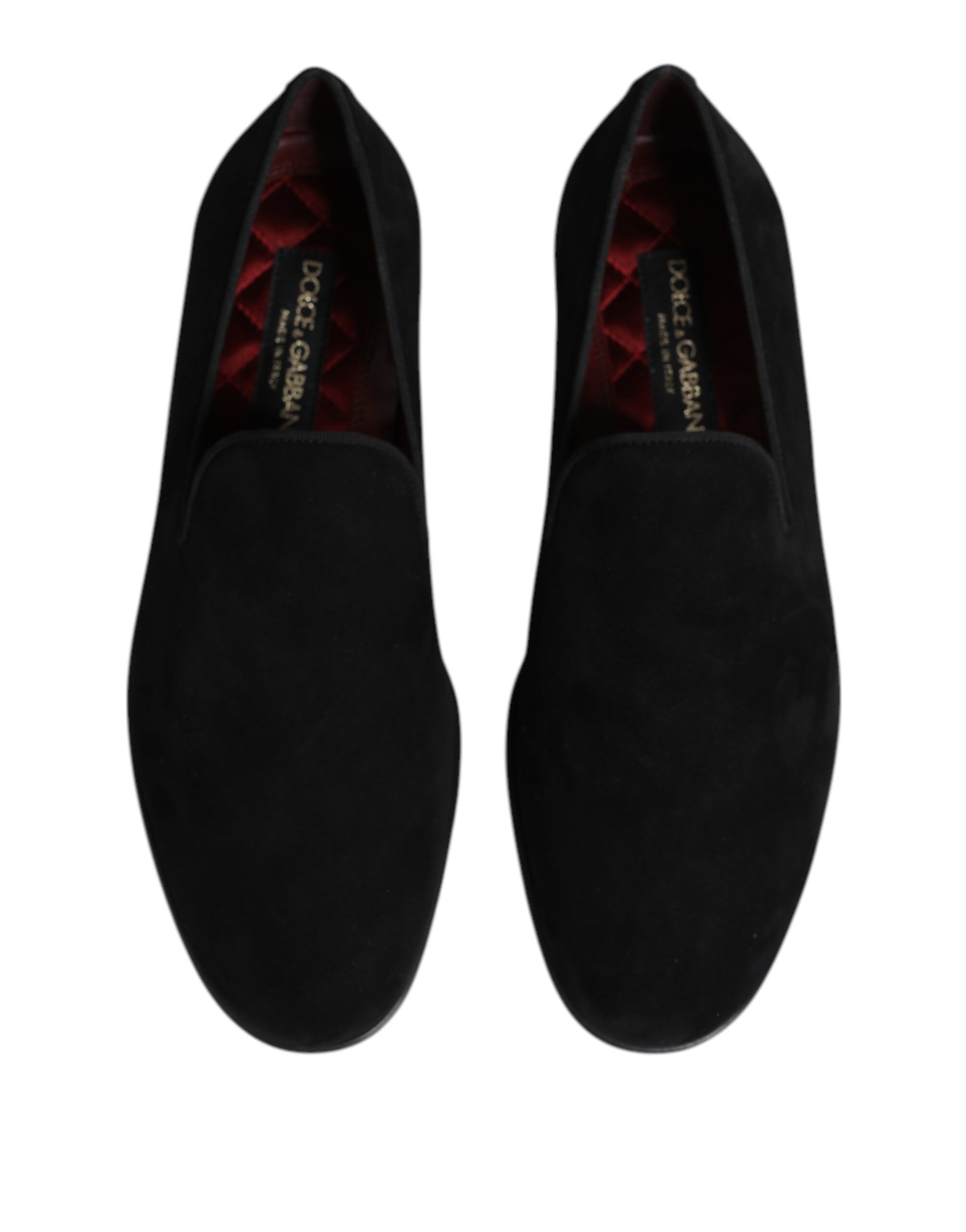 Suede Slip On Loafers Formal Men's Shoes - Dolce & Gabbana - Modalova