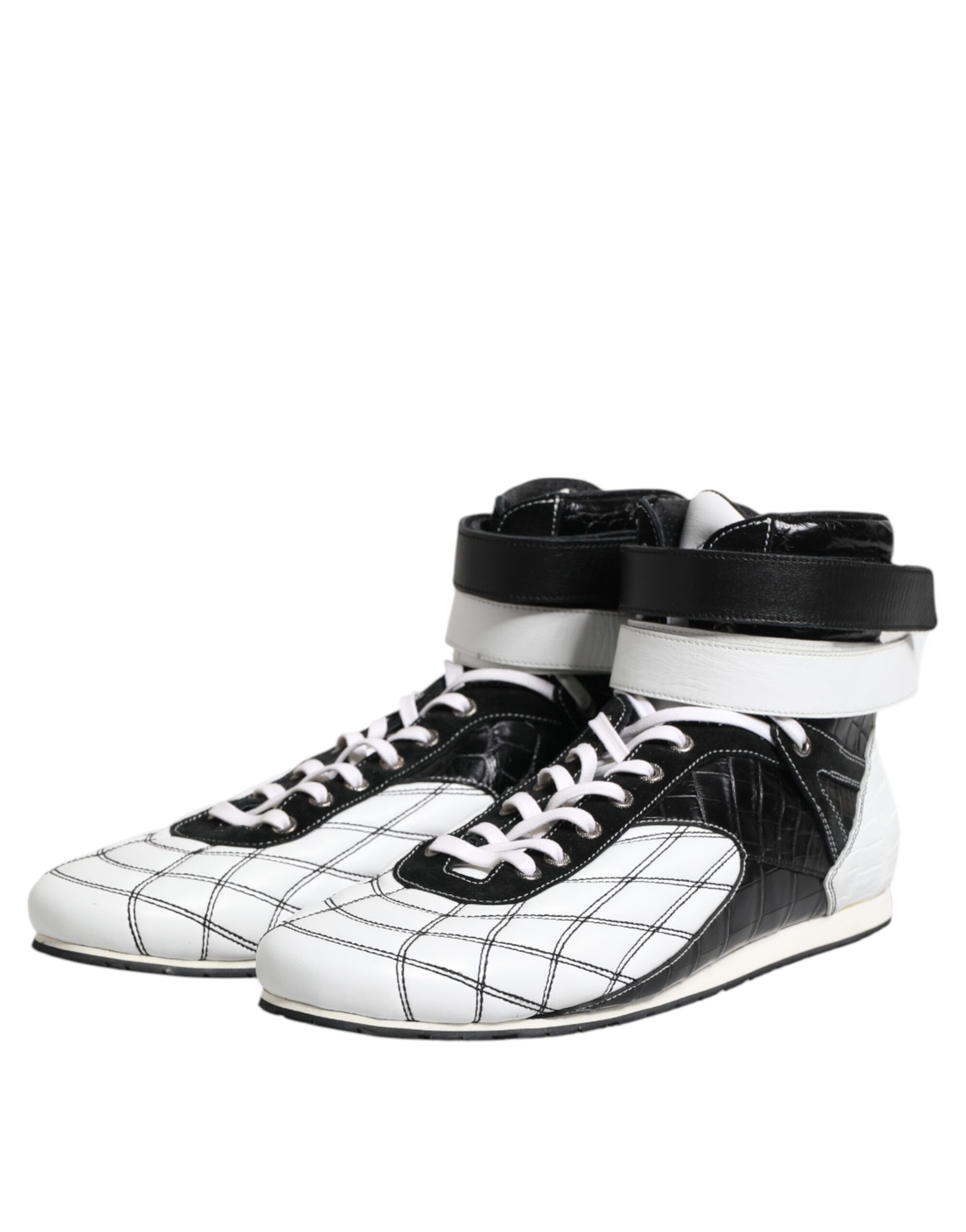 Leather High Top Sneakers Men's Shoes - Dolce & Gabbana - Modalova