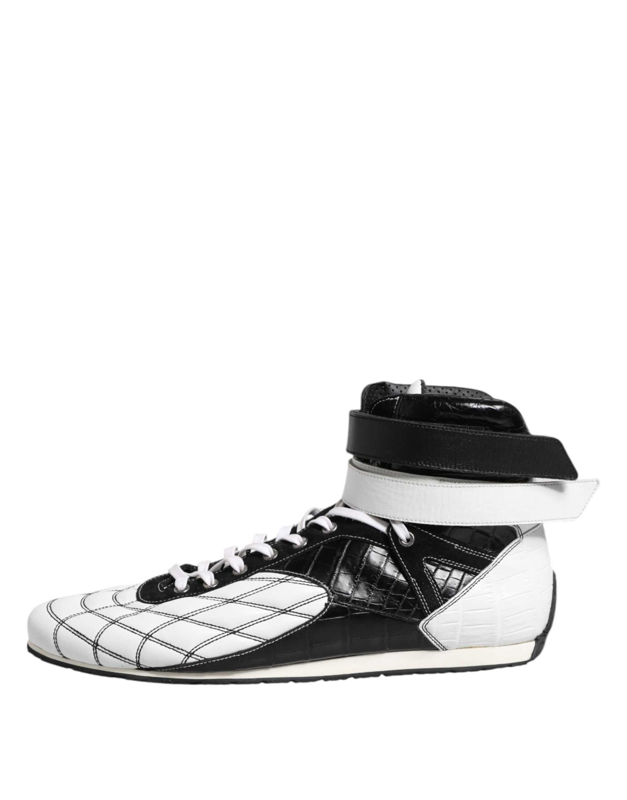 Leather High Top Sneakers Men's Shoes - Dolce & Gabbana - Modalova