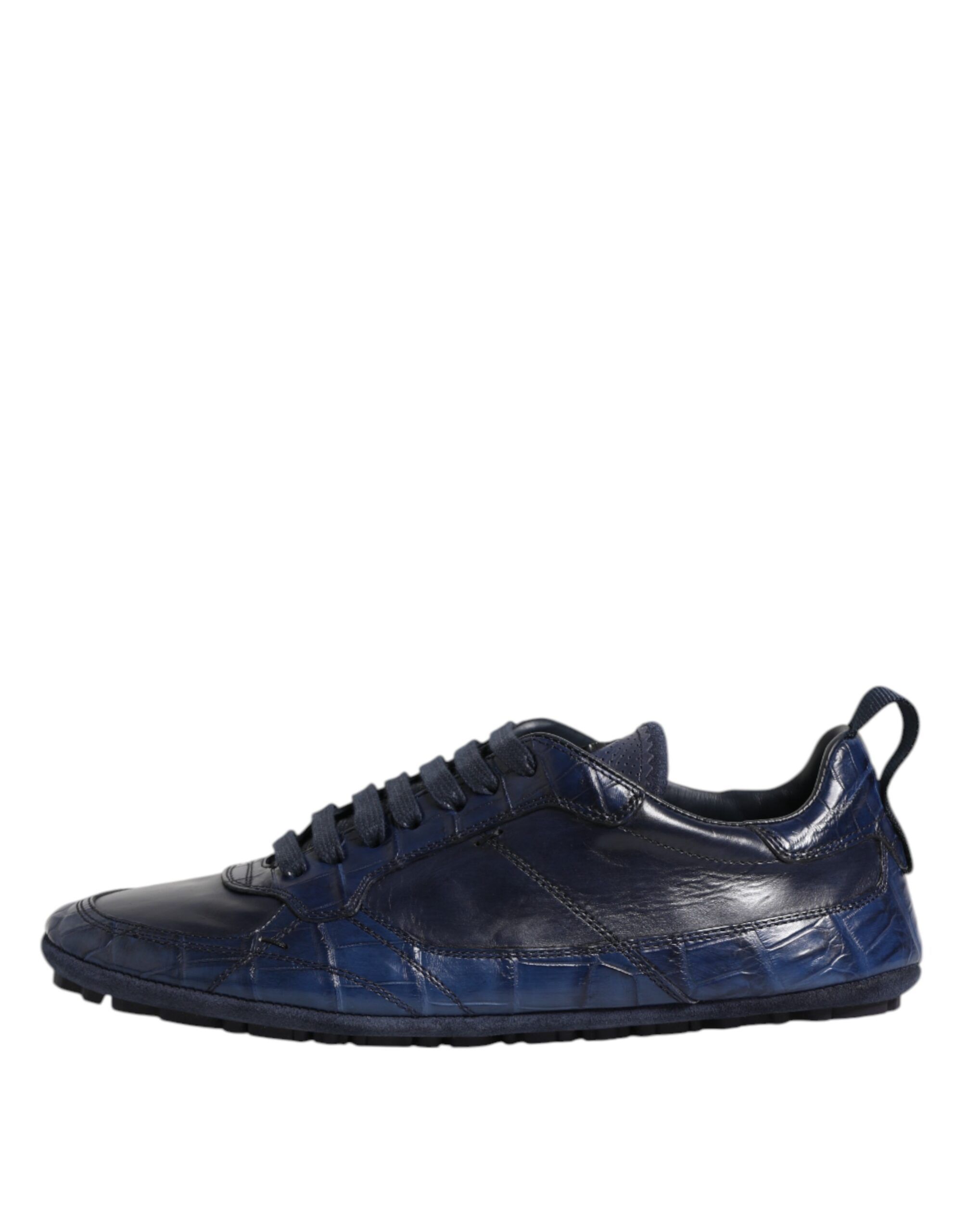 Dark Leather Low Top Men Sneakers Men's Shoes - Dolce & Gabbana - Modalova