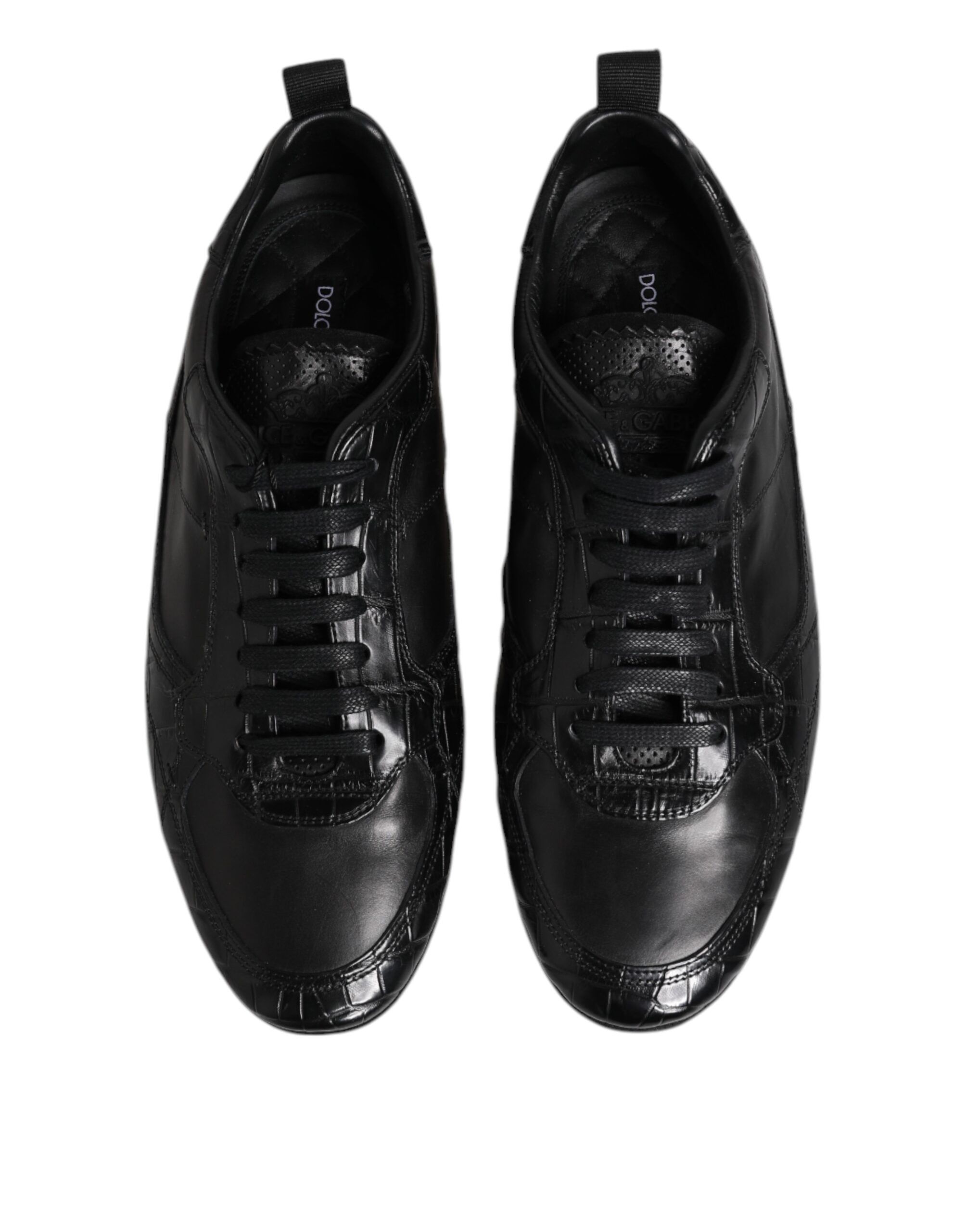 Exotic Leather Low Top Sneakers Men's Shoes - Dolce & Gabbana - Modalova
