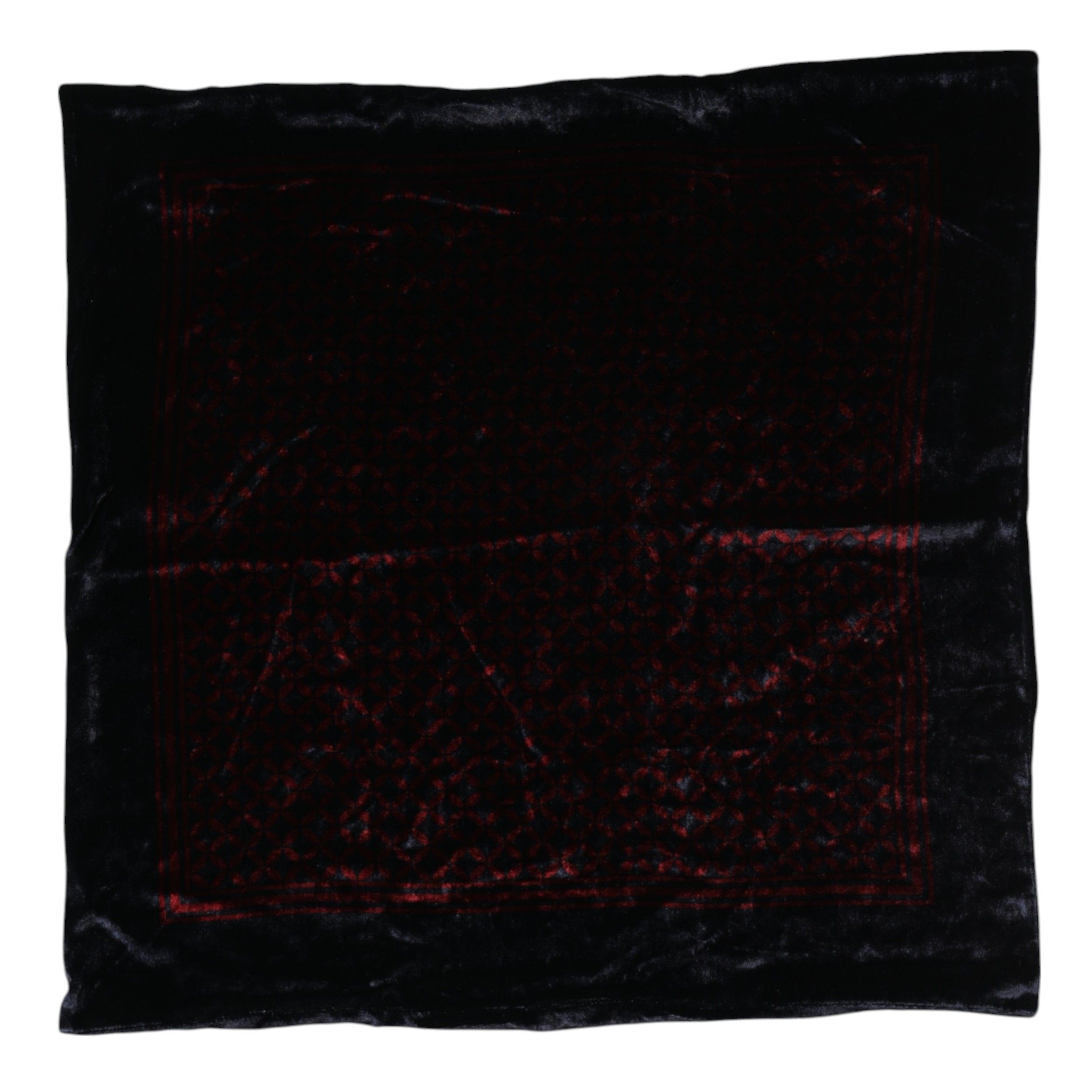 Black Red Viscose Square Men Foulard Men's Scarf - Dolce & Gabbana - Modalova