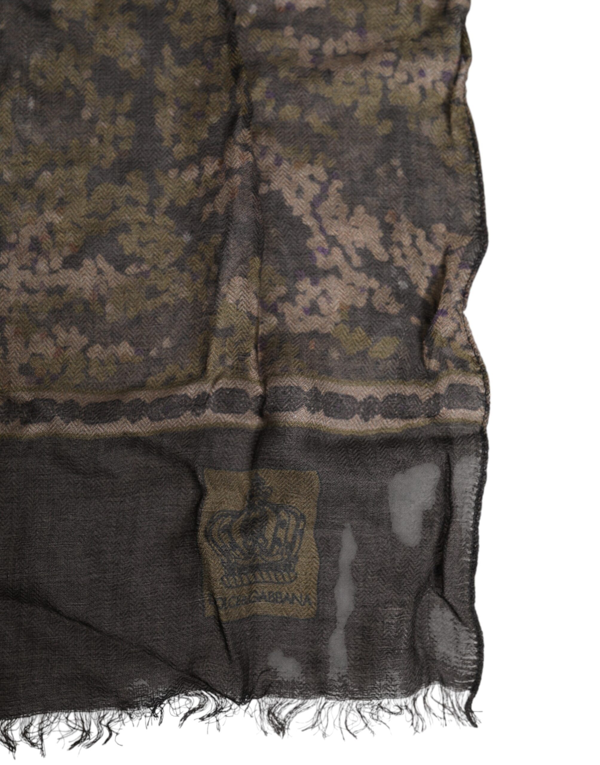 Camouflage Neck Warmer Wrap Foulard Men's Scarf - Dolce & Gabbana - Modalova