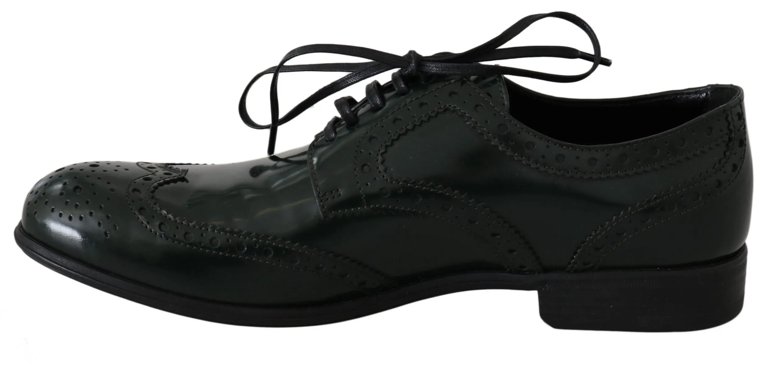 Leather Broque Oxford Wingtip Women's Shoes - Dolce & Gabbana - Modalova