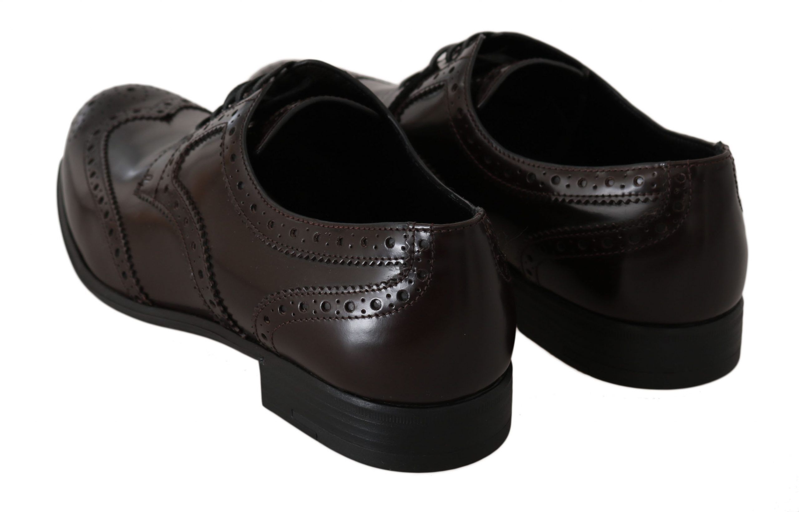 Leather Broques Oxford Wingtip Women's Shoes - Dolce & Gabbana - Modalova
