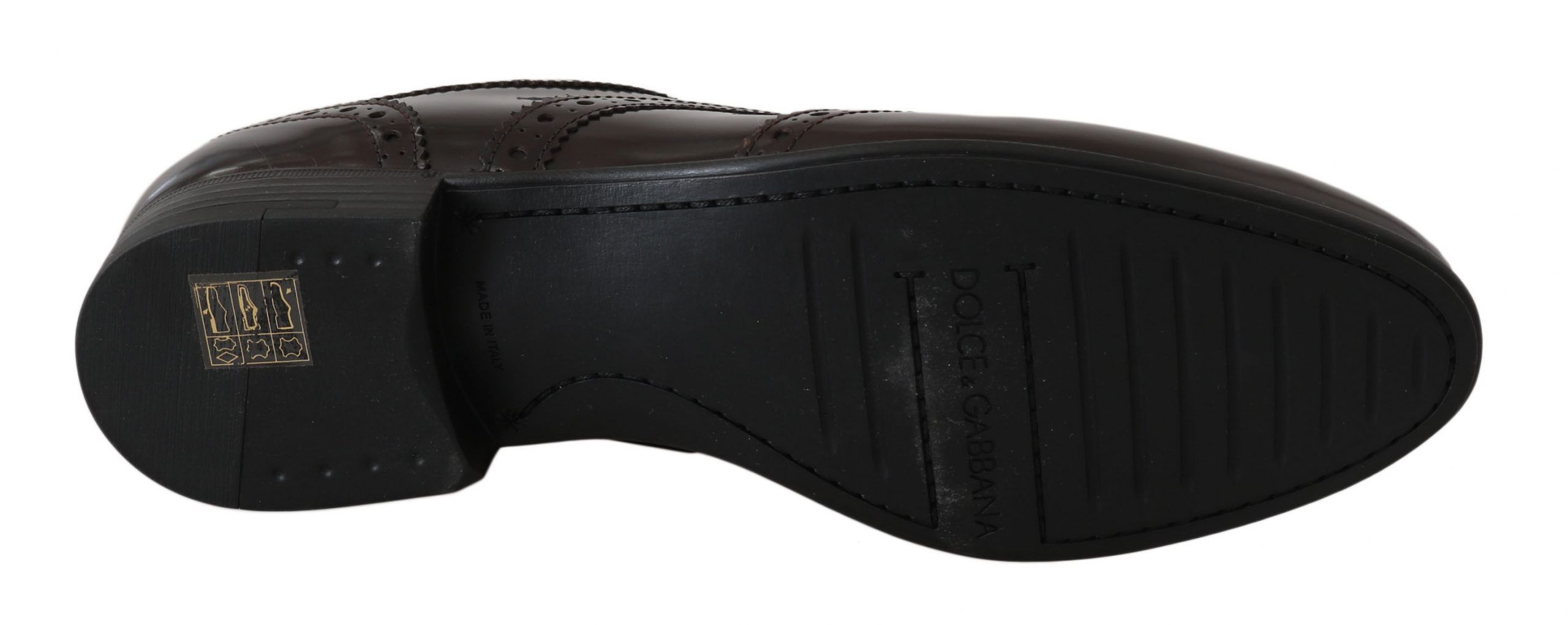 Leather Broques Oxford Wingtip Women's Shoes - Dolce & Gabbana - Modalova
