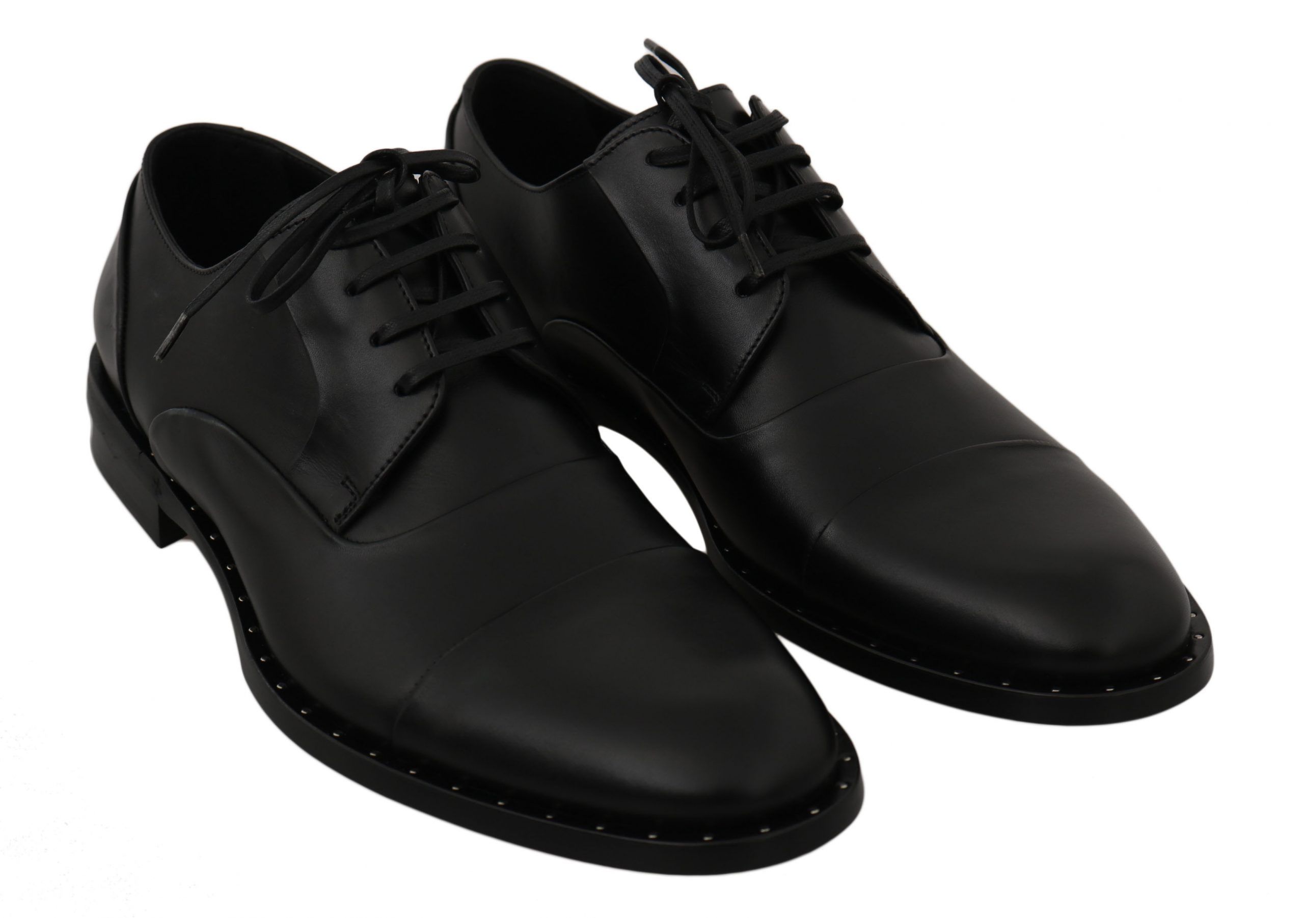 Leather Derby Formal Men's Shoes - Dolce & Gabbana - Modalova