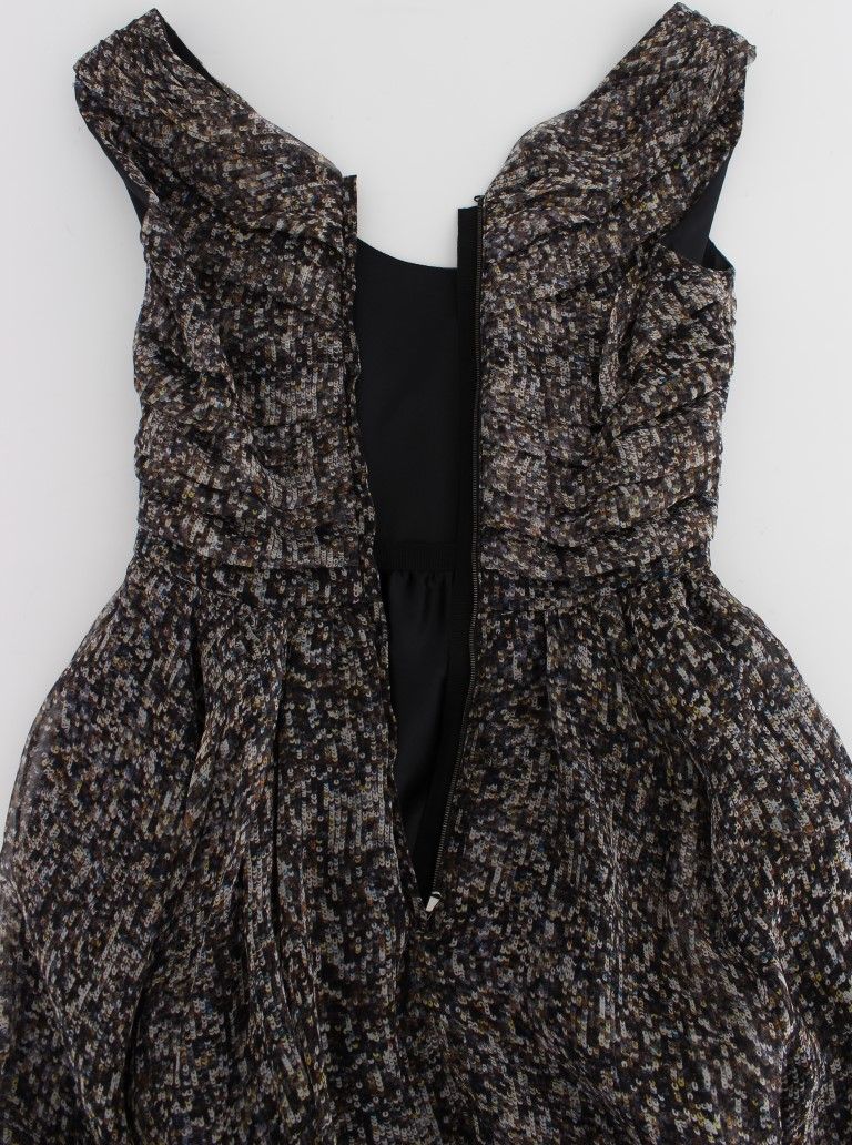 Dark Silk Shift Gown Full Length Women's Dress - Dolce & Gabbana - Modalova