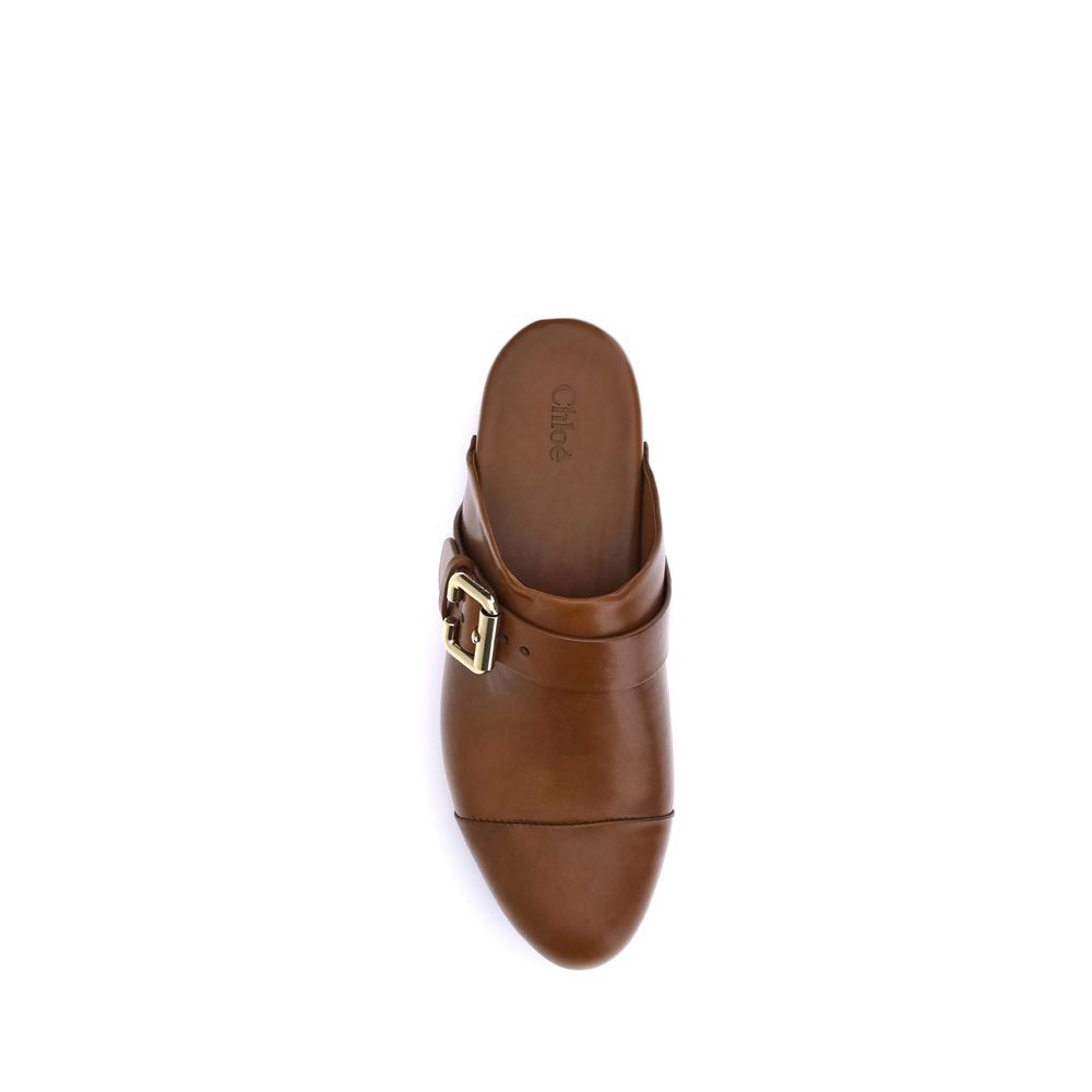 Calf Leather Bos Taurus Women's Clogs - Chloé - Modalova
