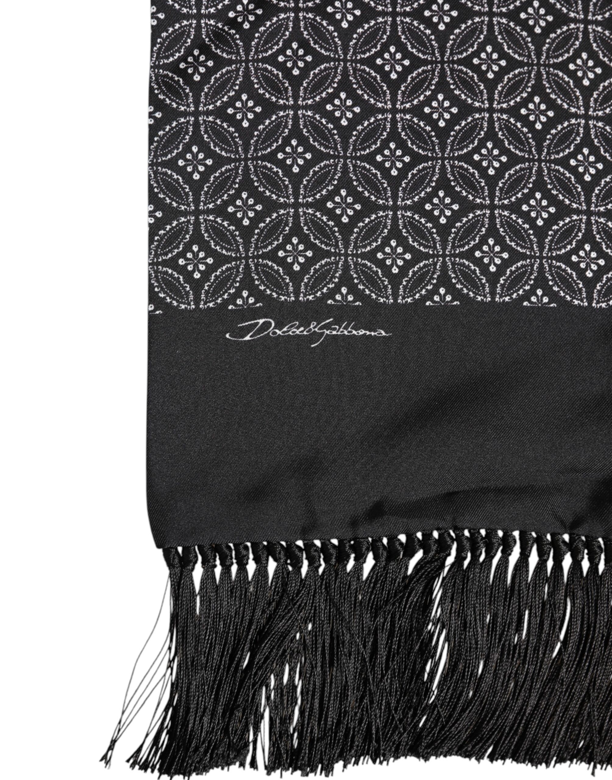 Patterned Fringes Men Foulard Men's Scarf - Dolce & Gabbana - Modalova