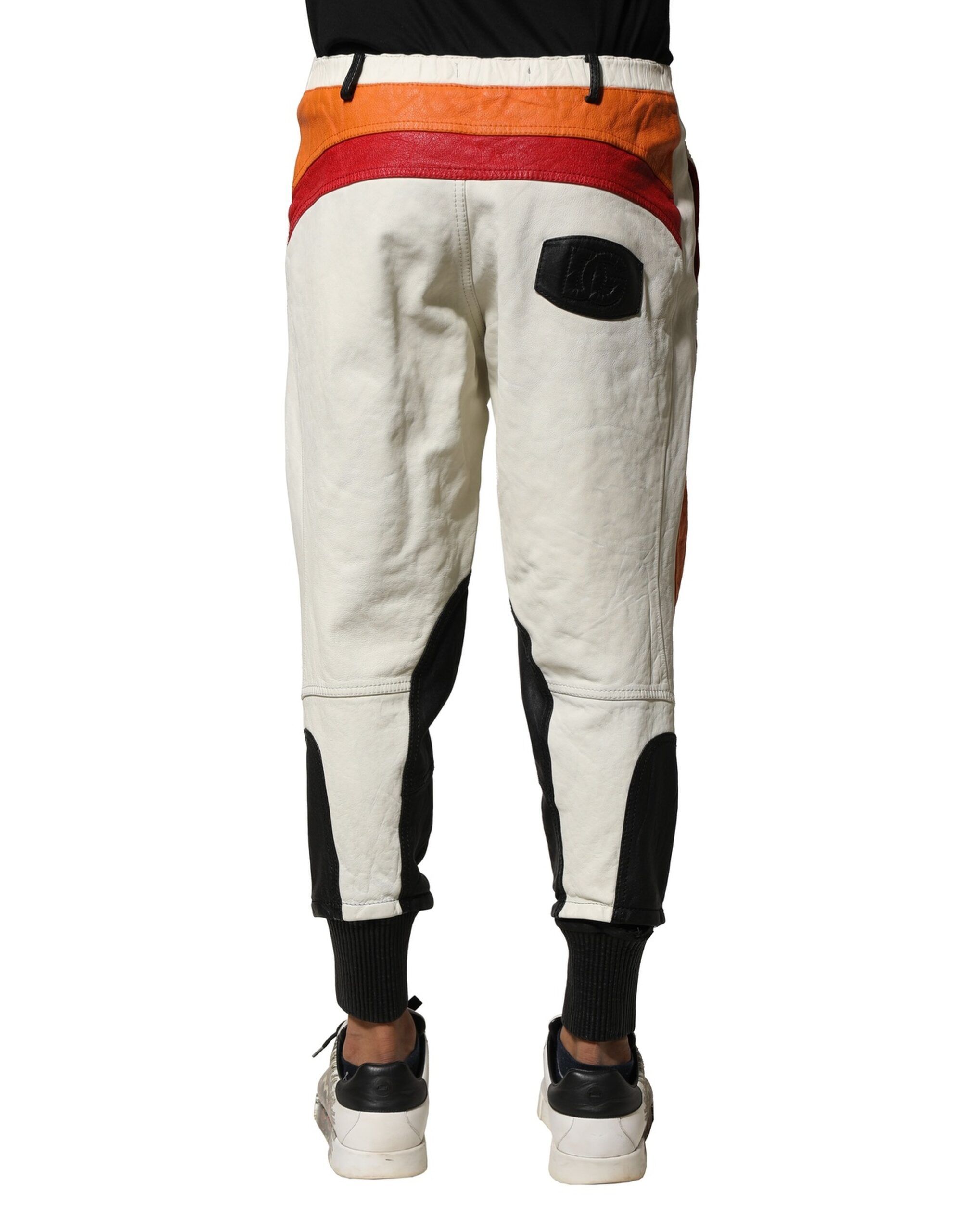 Lambskin Tapered Men Men's Pants (Pre-Owned) - Dolce & Gabbana - Modalova