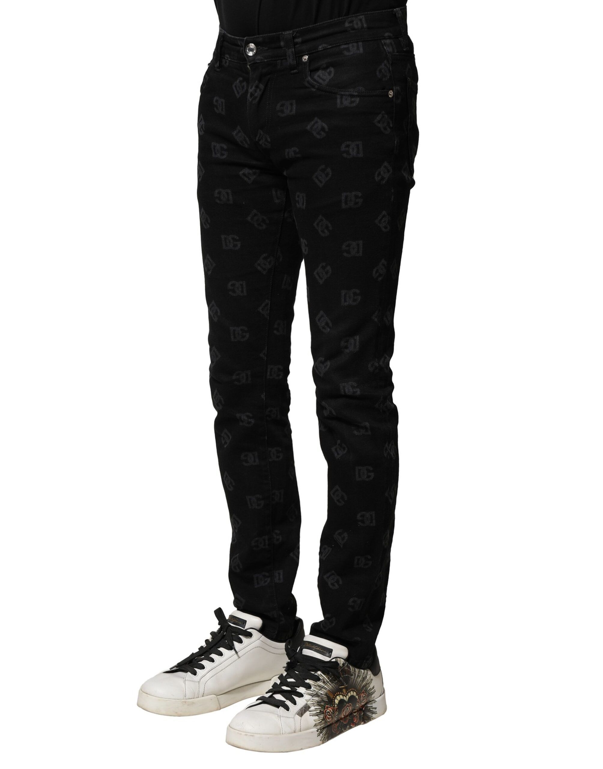 Cotton DG Logo Skinny Men Denim Men's Jeans (Pre-Owned) - Dolce & Gabbana - Modalova