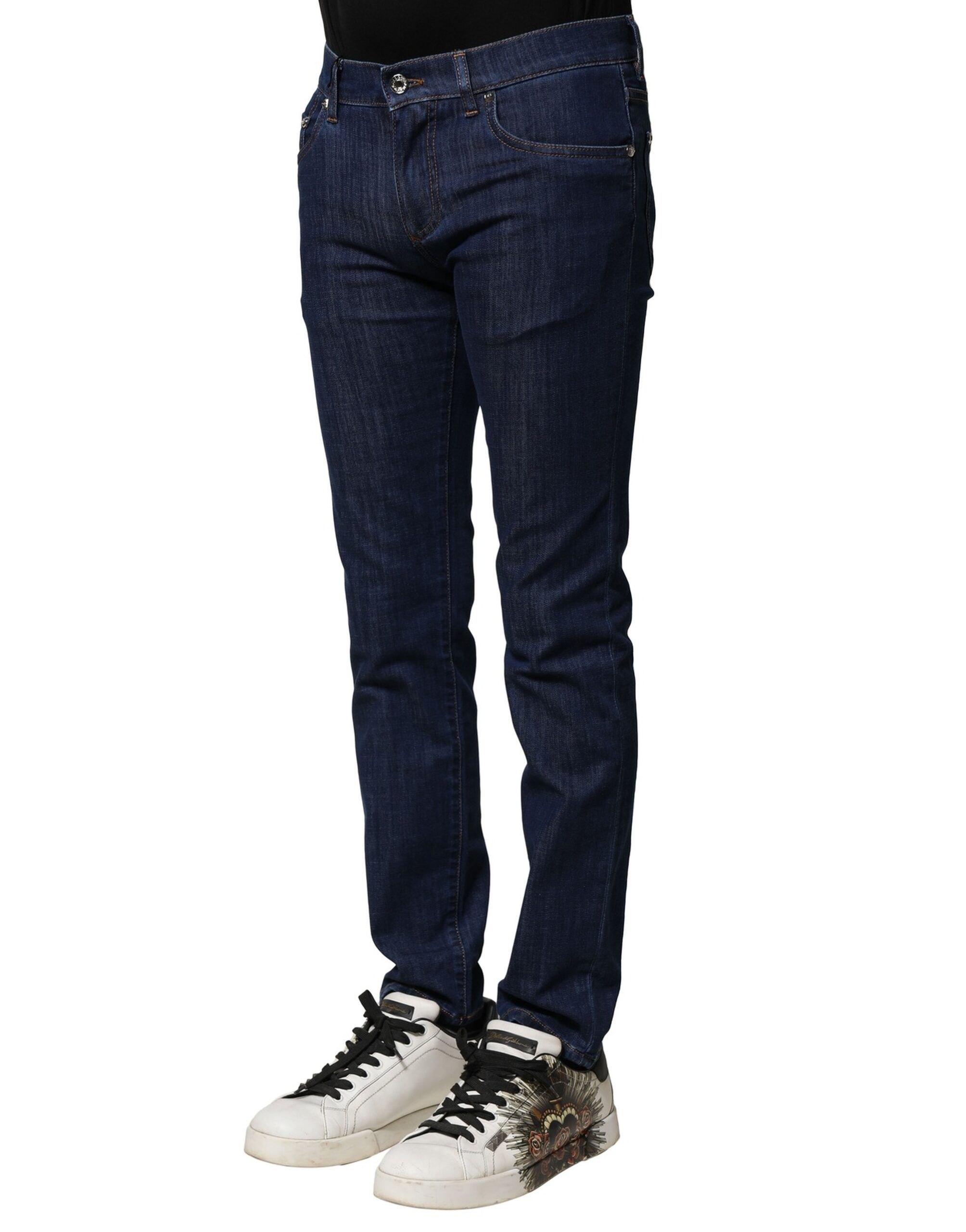 Cotton Stretch Skinny Men Denim Men's Jeans - Dolce & Gabbana - Modalova