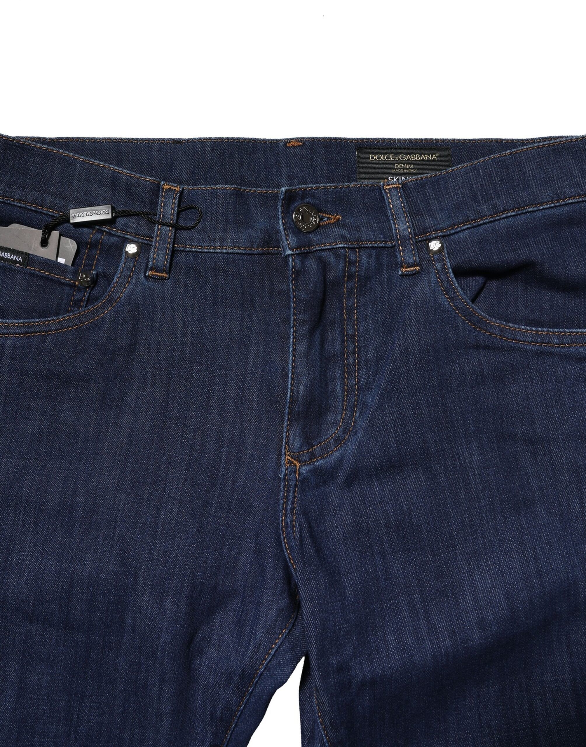 Cotton Stretch Skinny Men Denim Men's Jeans - Dolce & Gabbana - Modalova