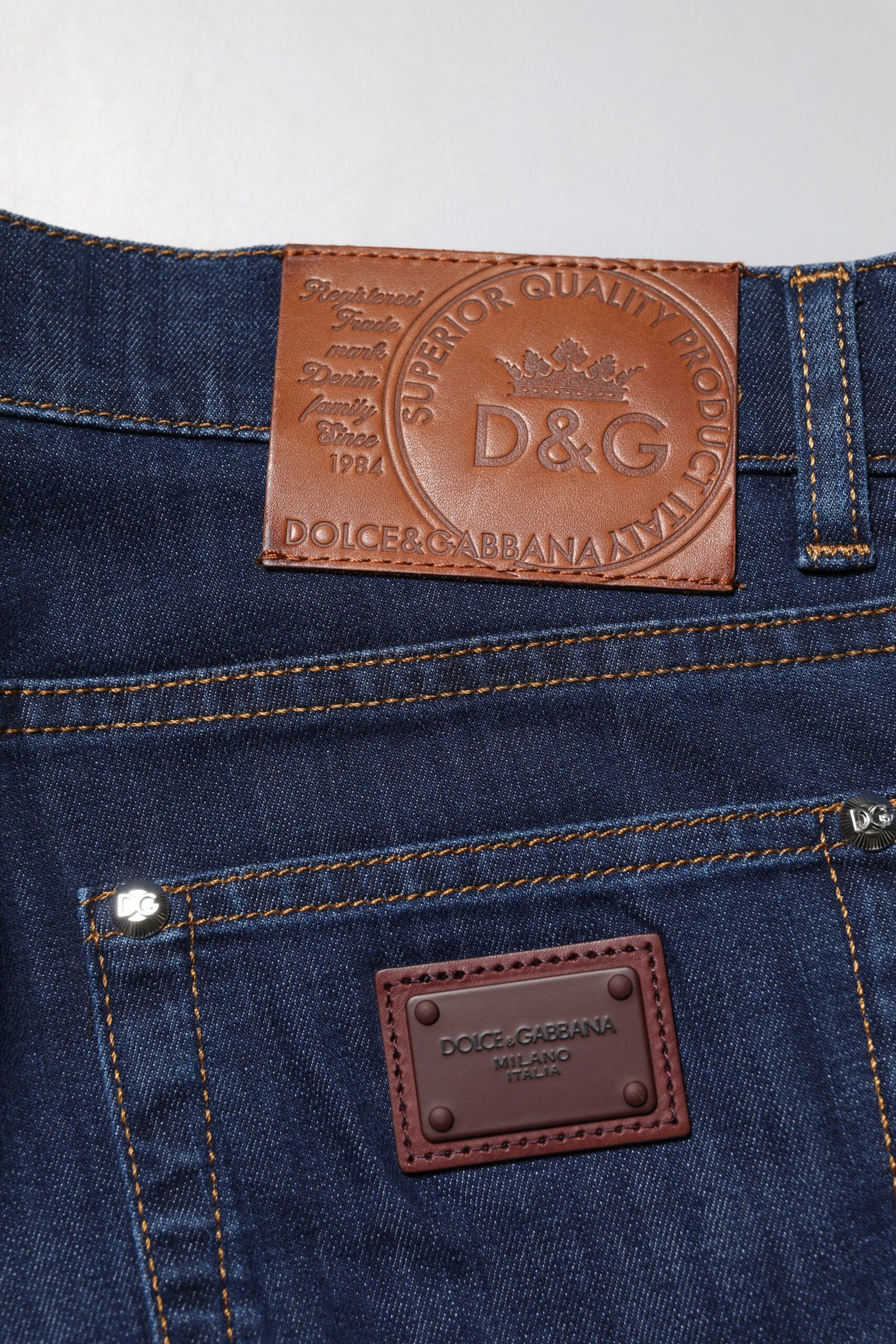 Cotton Stretch Skinny Men Denim Men's Jeans - Dolce & Gabbana - Modalova