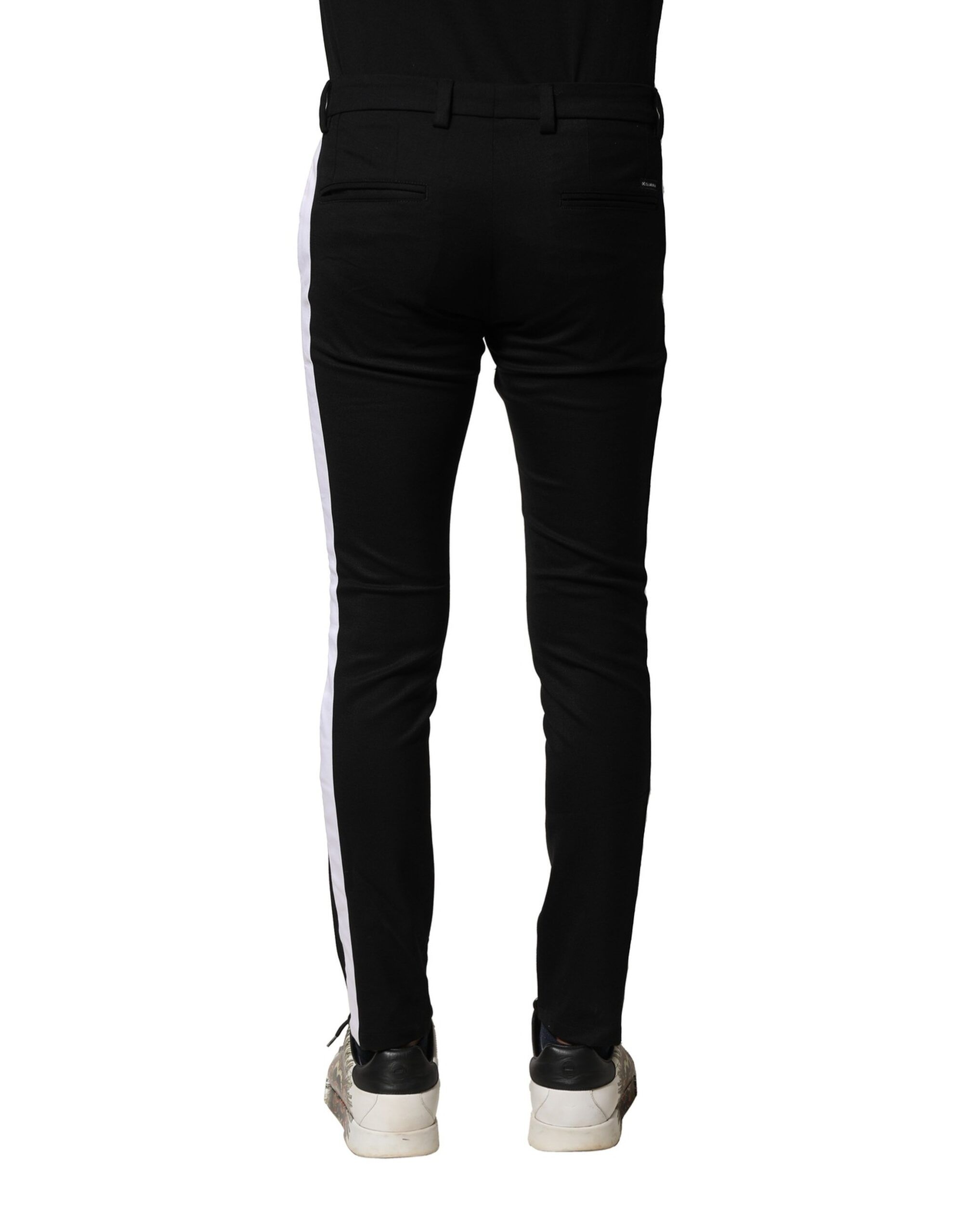 Wool Men Skinny Mid Waist Men's Pants - Dolce & Gabbana - Modalova