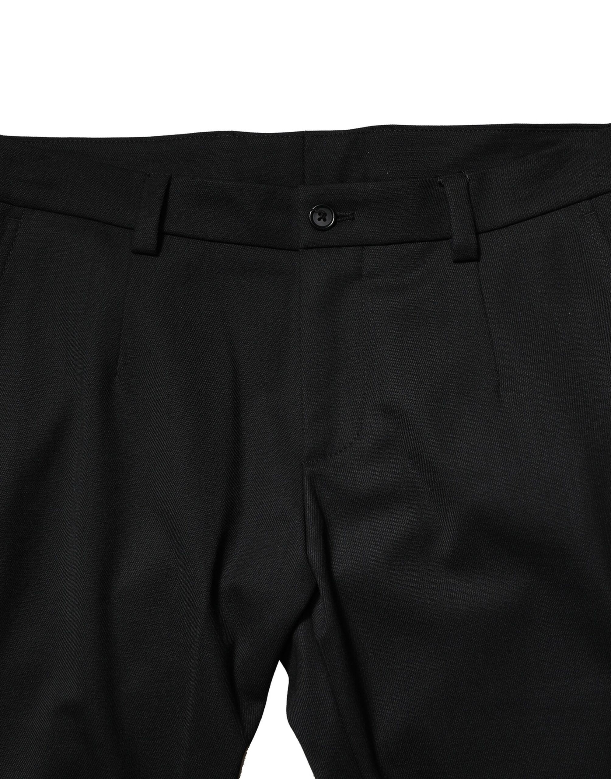 Wool Men Skinny Mid Waist Men's Pants - Dolce & Gabbana - Modalova
