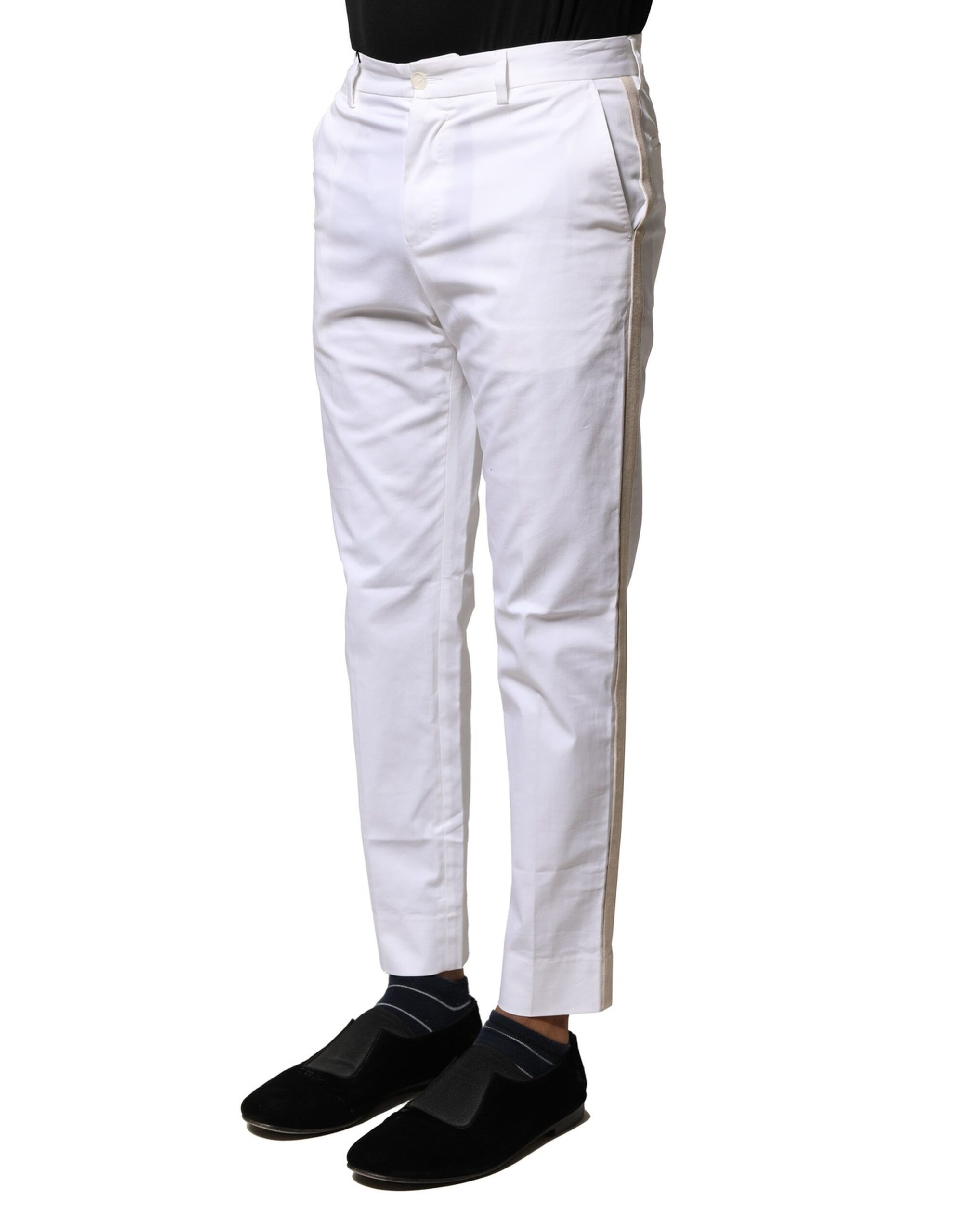 Cotton Straight Logo Men Men's Pants - Dolce & Gabbana - Modalova