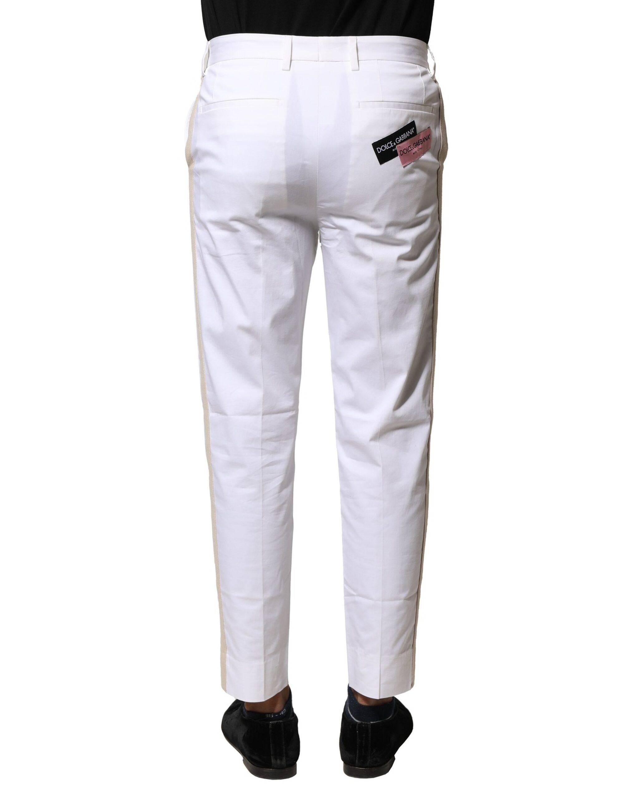 Cotton Straight Logo Men Men's Pants - Dolce & Gabbana - Modalova
