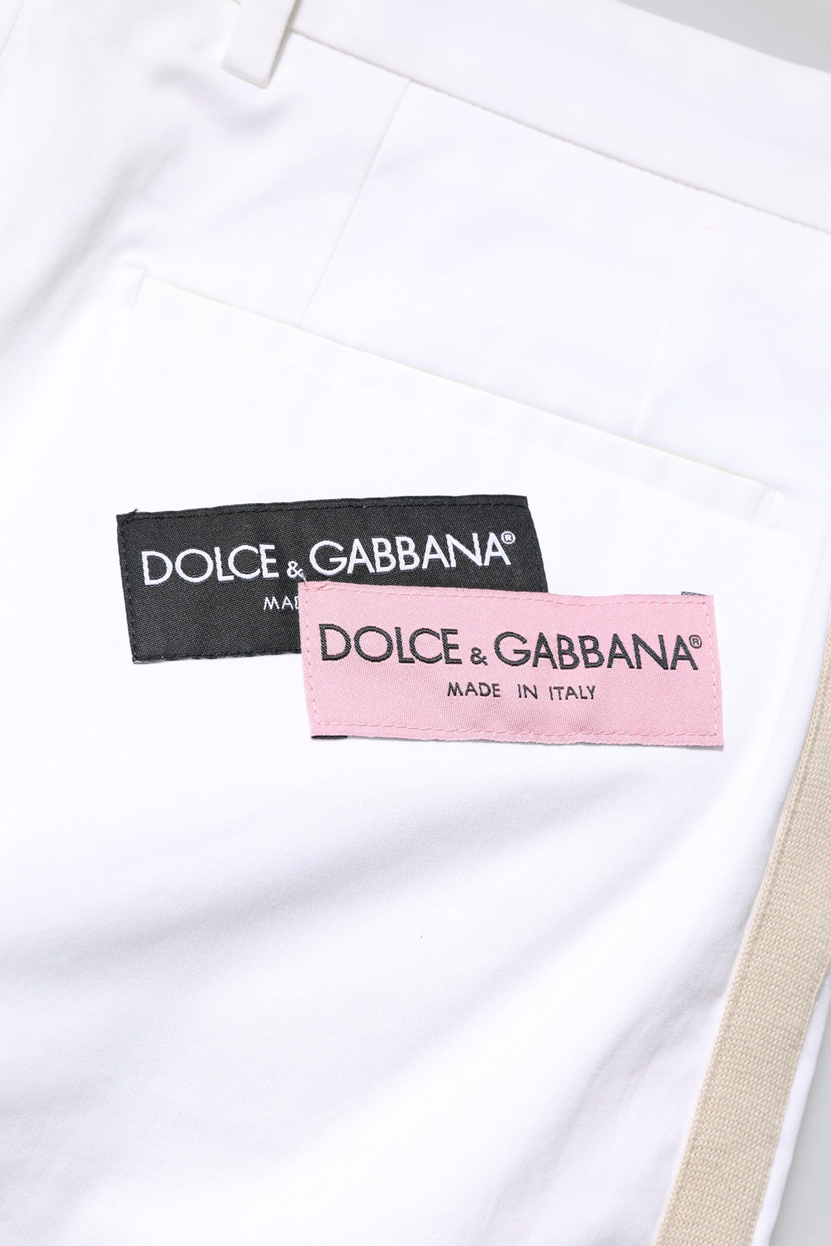 Cotton Straight Logo Men Men's Pants - Dolce & Gabbana - Modalova